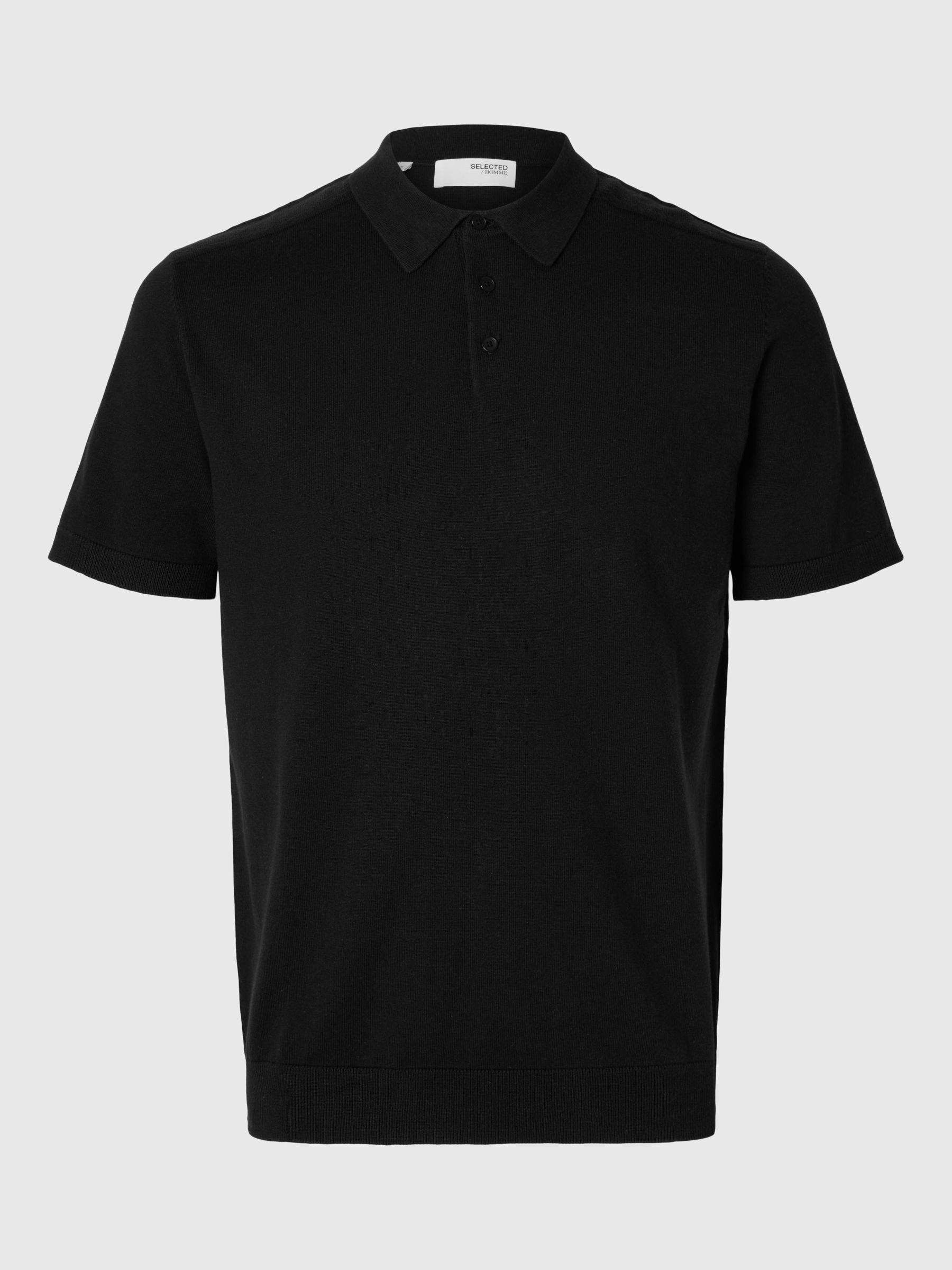 SELECTED HOMME Poloshirt SLHBERG SS KNIT POLO NOOS
