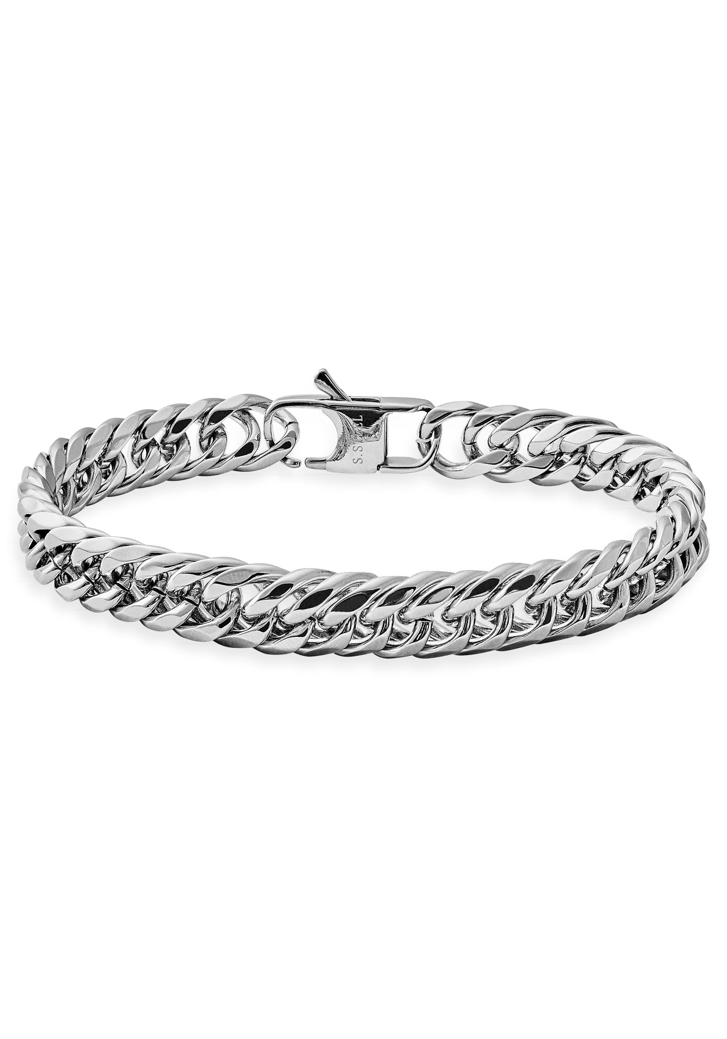 XENOX Edelstalen armband XE KETINGEN & ARMBANDEN, gepantserd kettingschakel, X4555