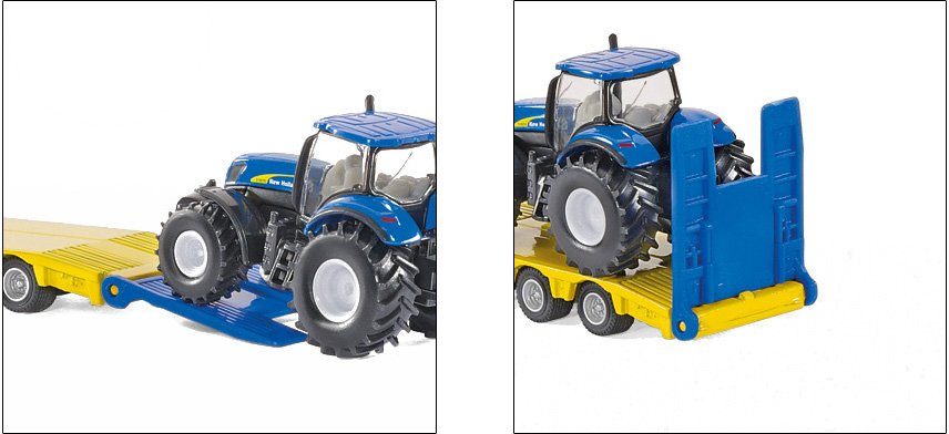 Siku Speelgoed vrachtwagen SIKU Farmer, New Holland tractoren (1805)