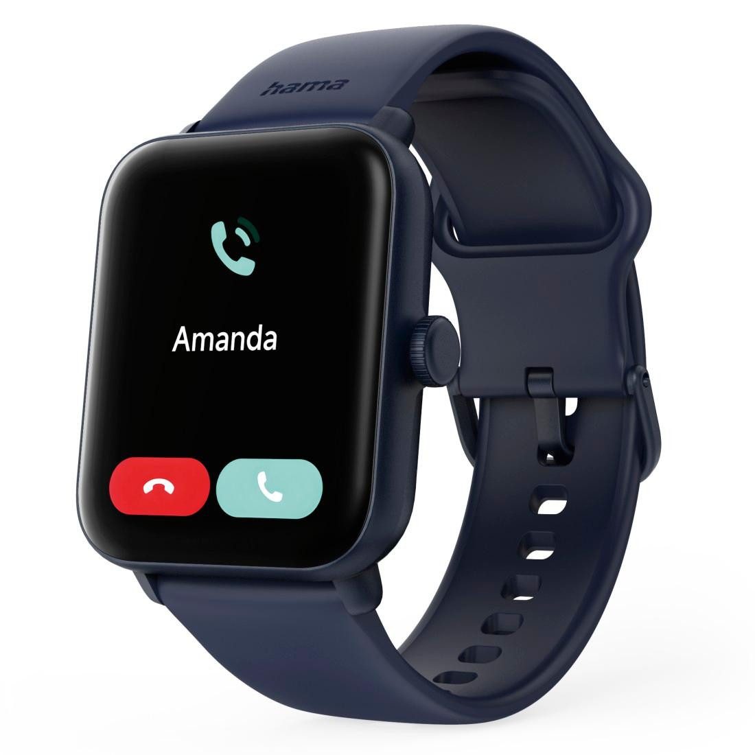 Hama Smartwatch 1,65“ met GPS (fitness, belfunctie, hartslag, waterdicht)