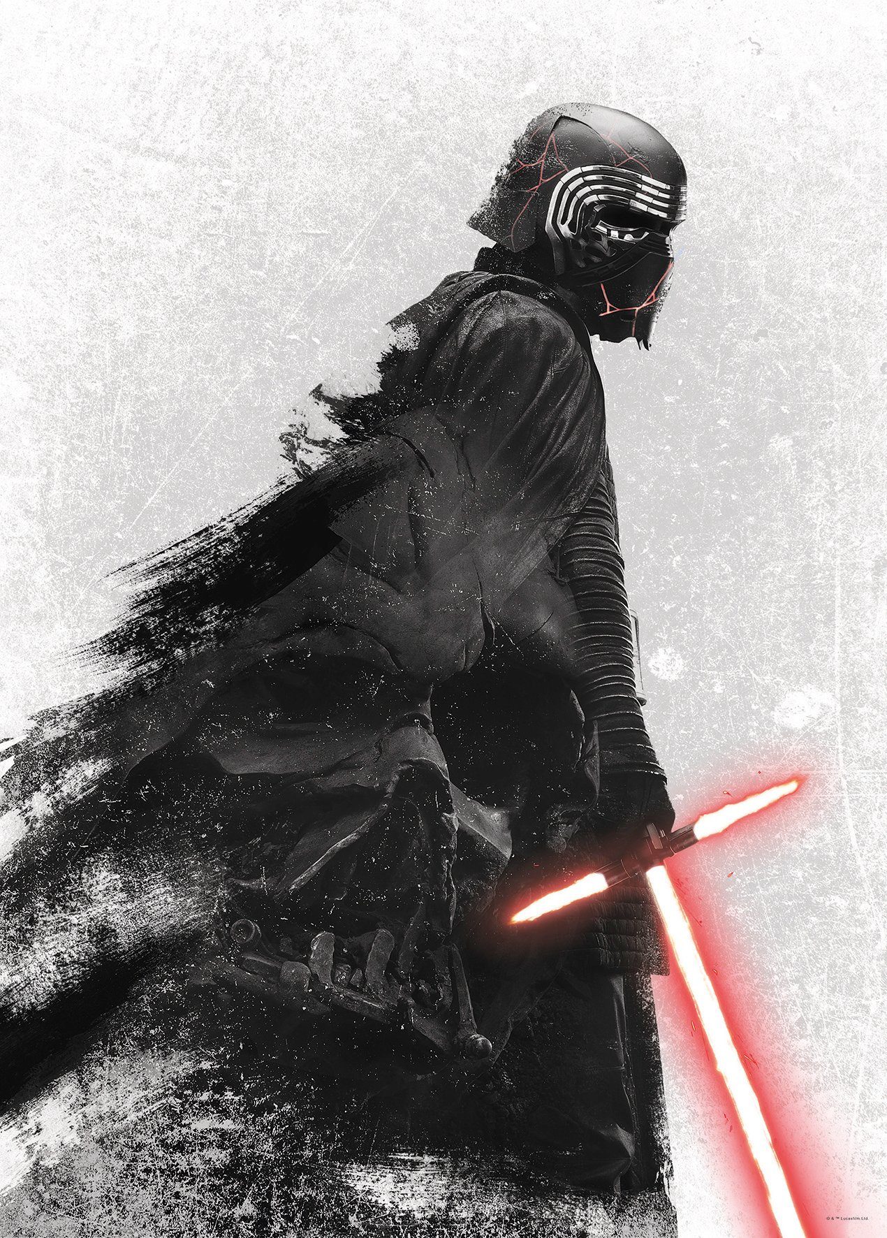 Komar wanddecoratie Star Wars EP9 Kylo Vader Shadow, zonder lijst