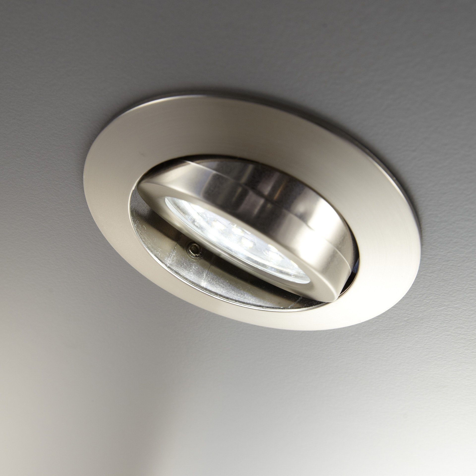 B.K.Licht Ledinbouwlamp 6-delige set inbouwspots, draaibare plafondspots, platte spots