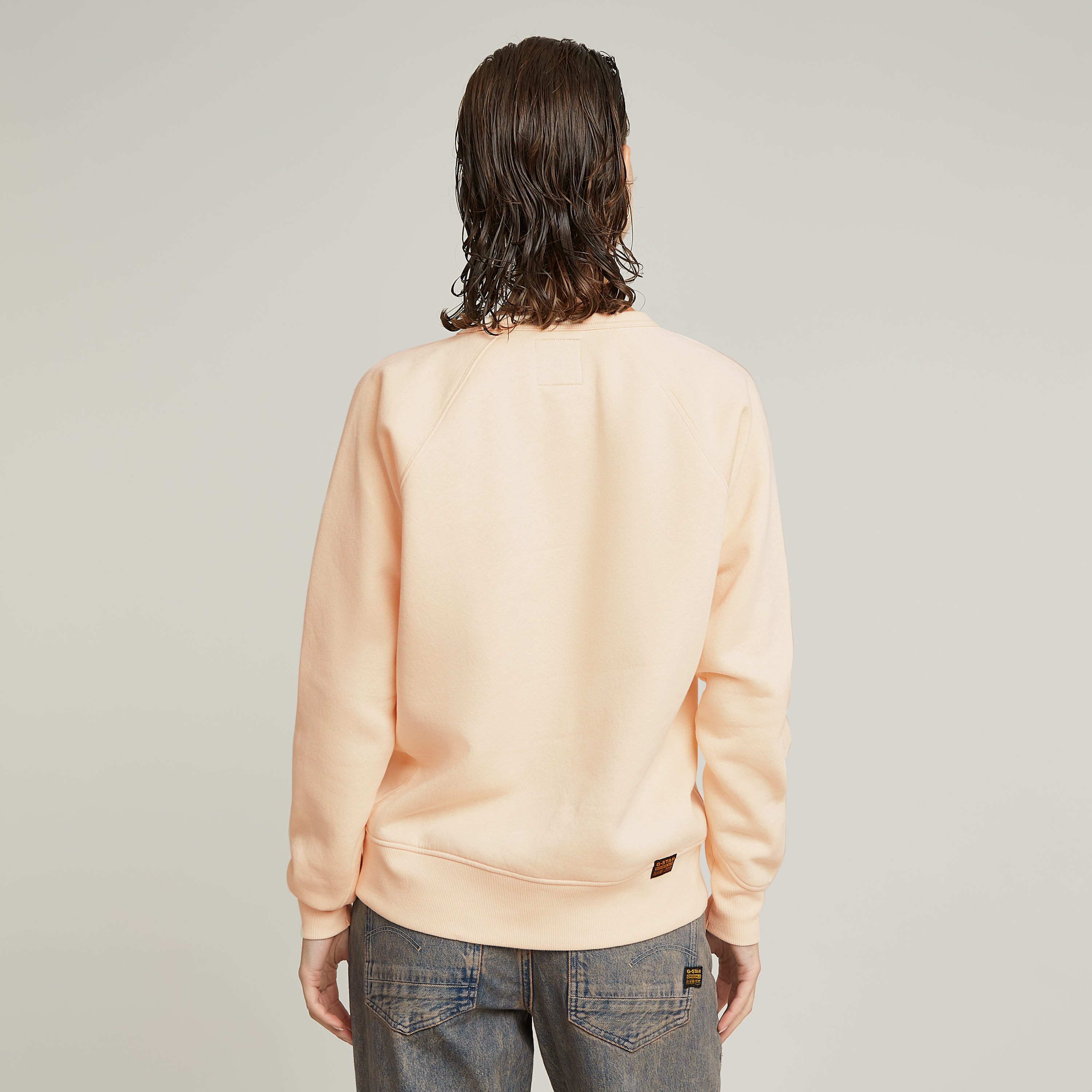 G-Star RAW Sweatshirt Premium core 2.0 met inzetstuk bij de halslijn