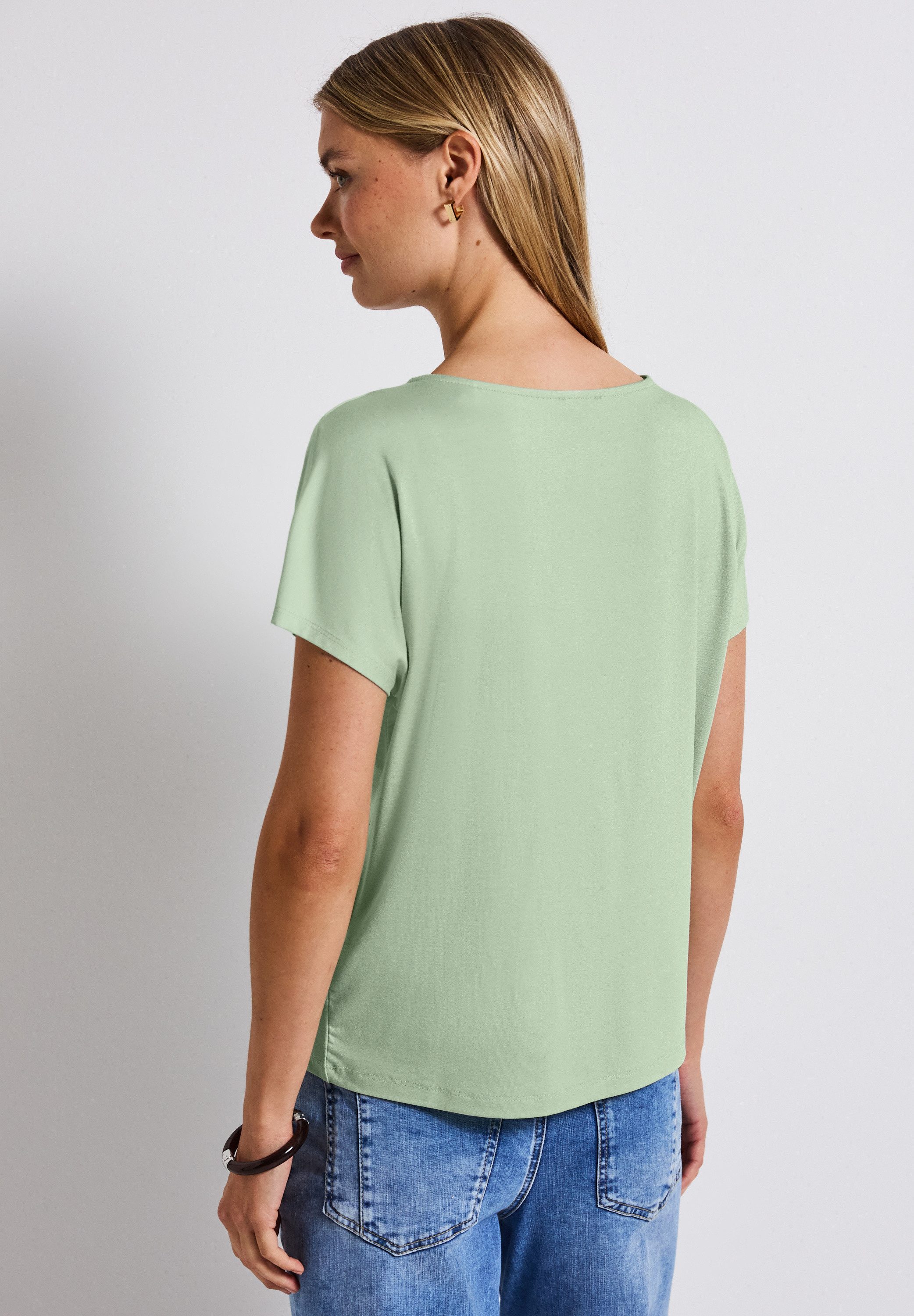 STREET ONE Shirttop met een cut-outdetail
