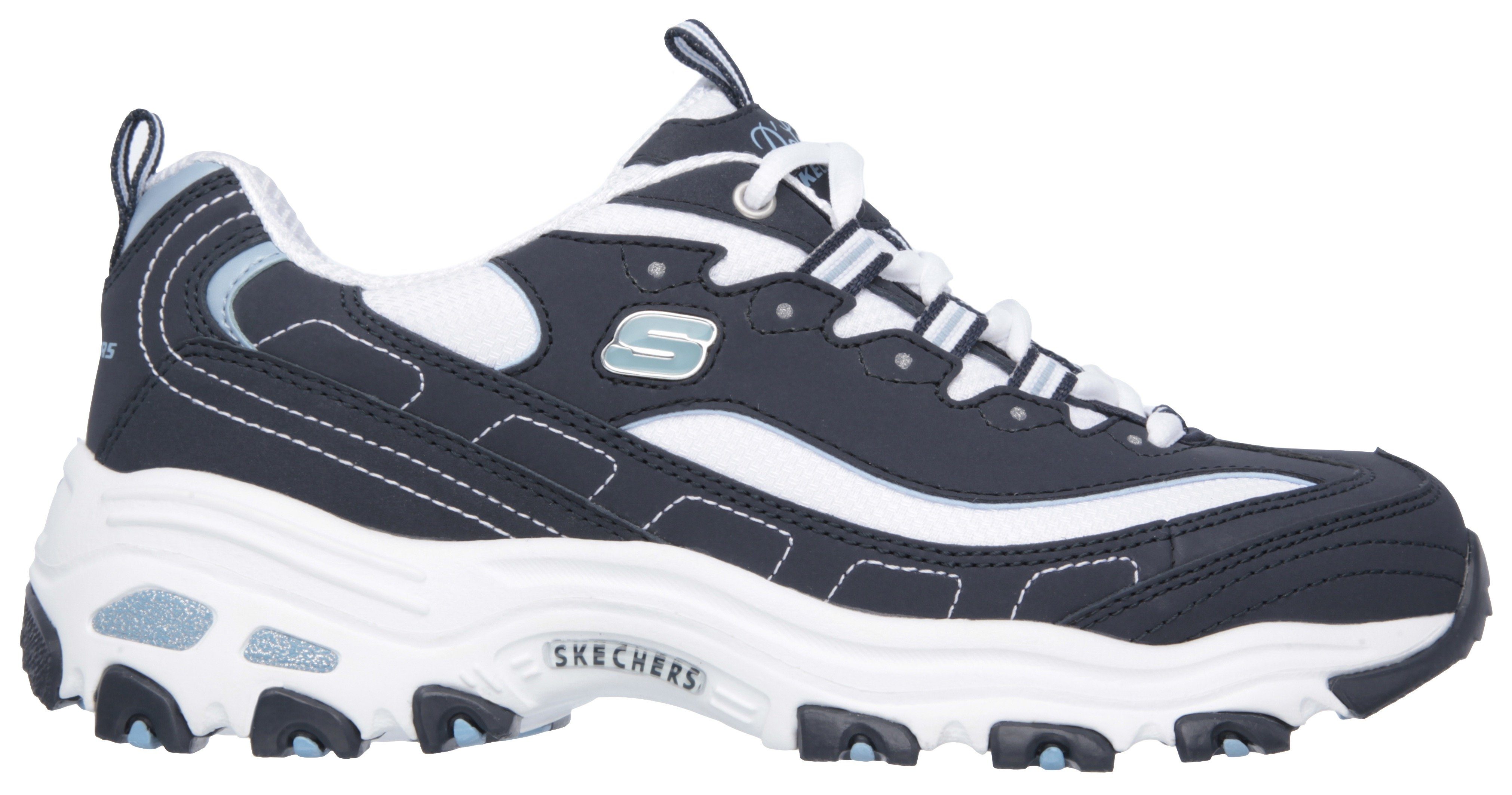 Skechers Sneakers D´Lites - Biggest Fan Vrijetijdsschoen, lage schoen, veterschoen in trendy chunky-stijl