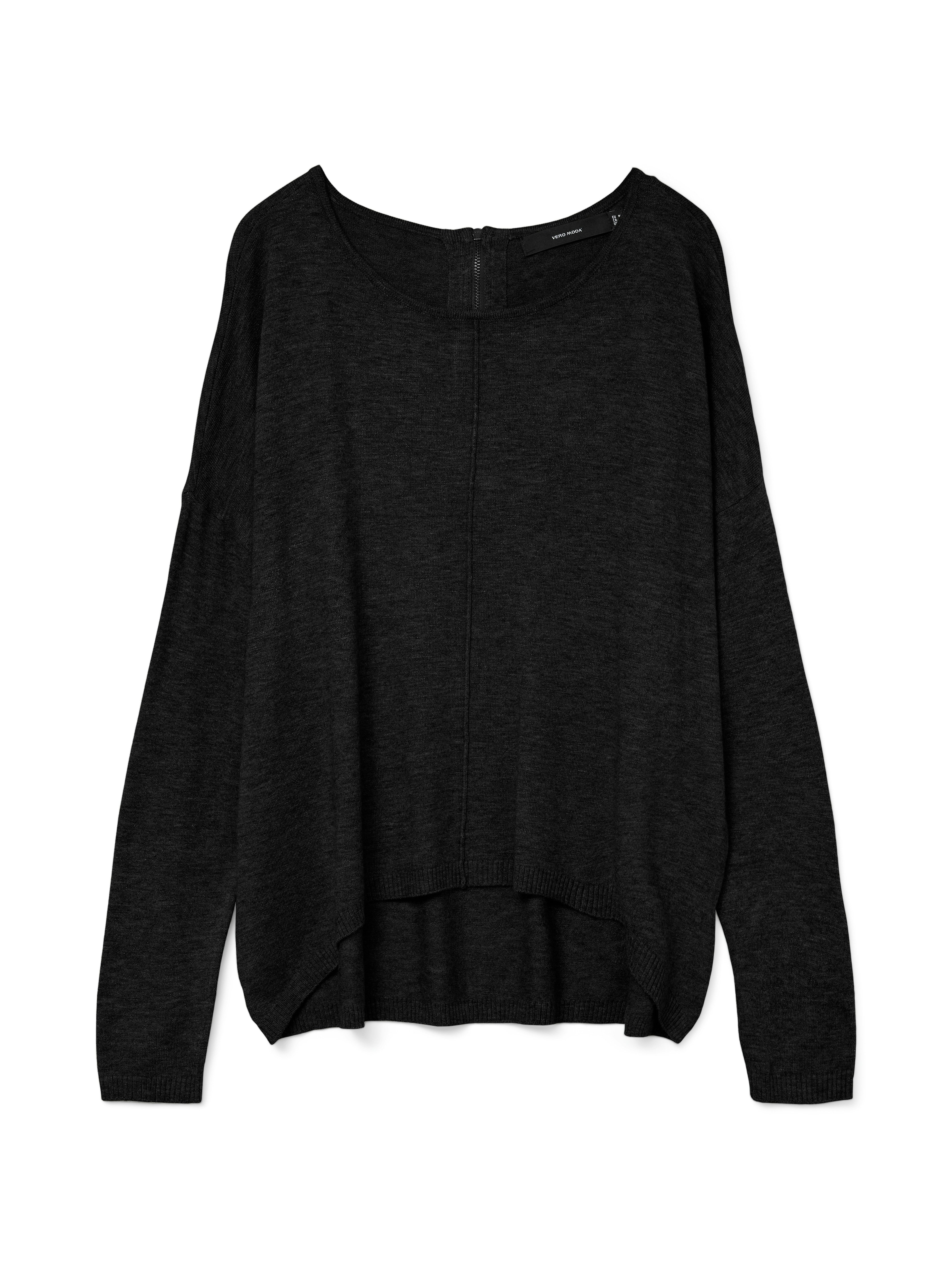Vero Moda Trui met ronde hals VMBREEZE AURA LS ZIPPER BLOUSE NOOS