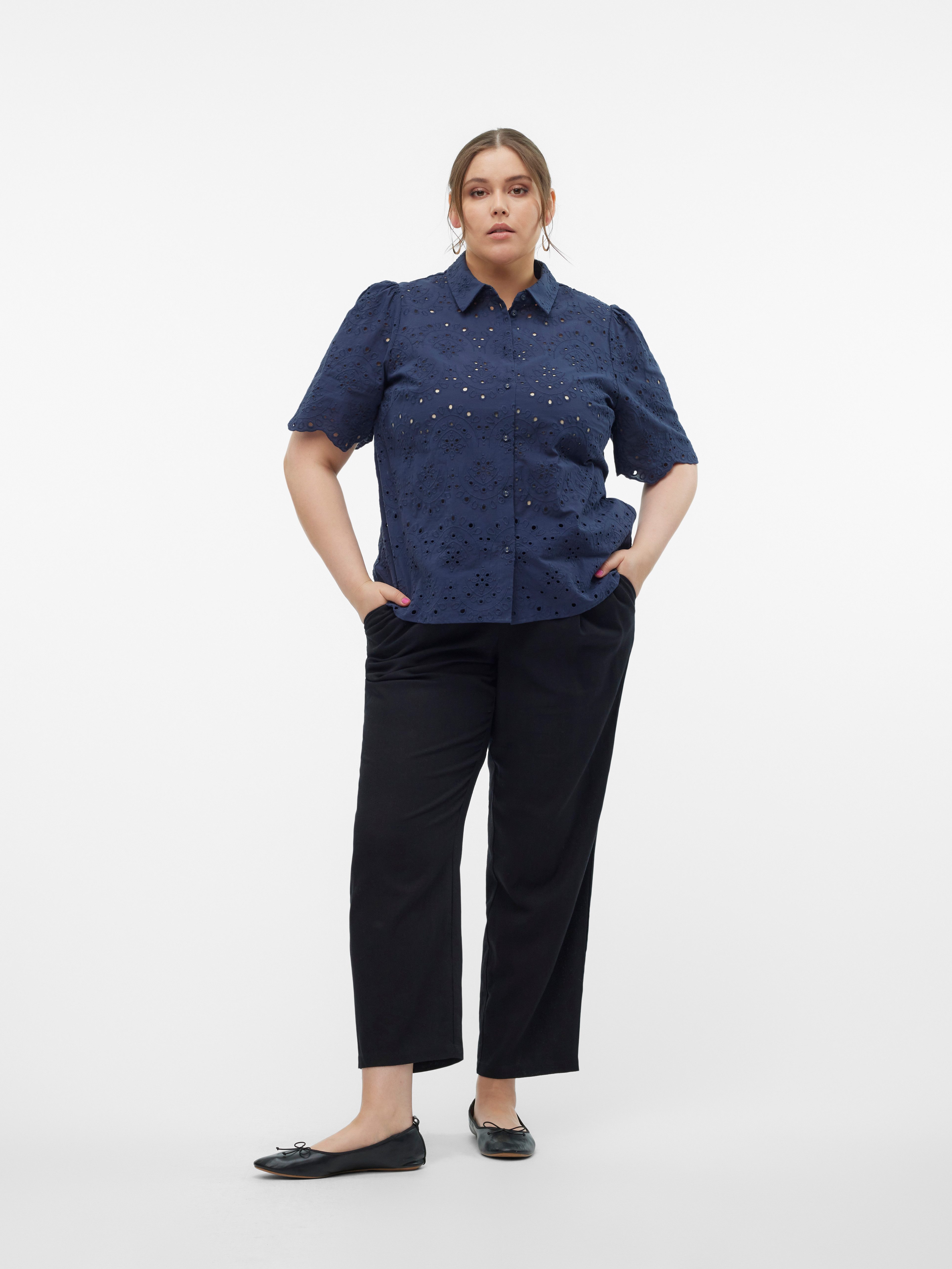 Vero Moda Curve Comfortbroek VMJESMILO ANKLE PANTS WVN GA NOOS CUR