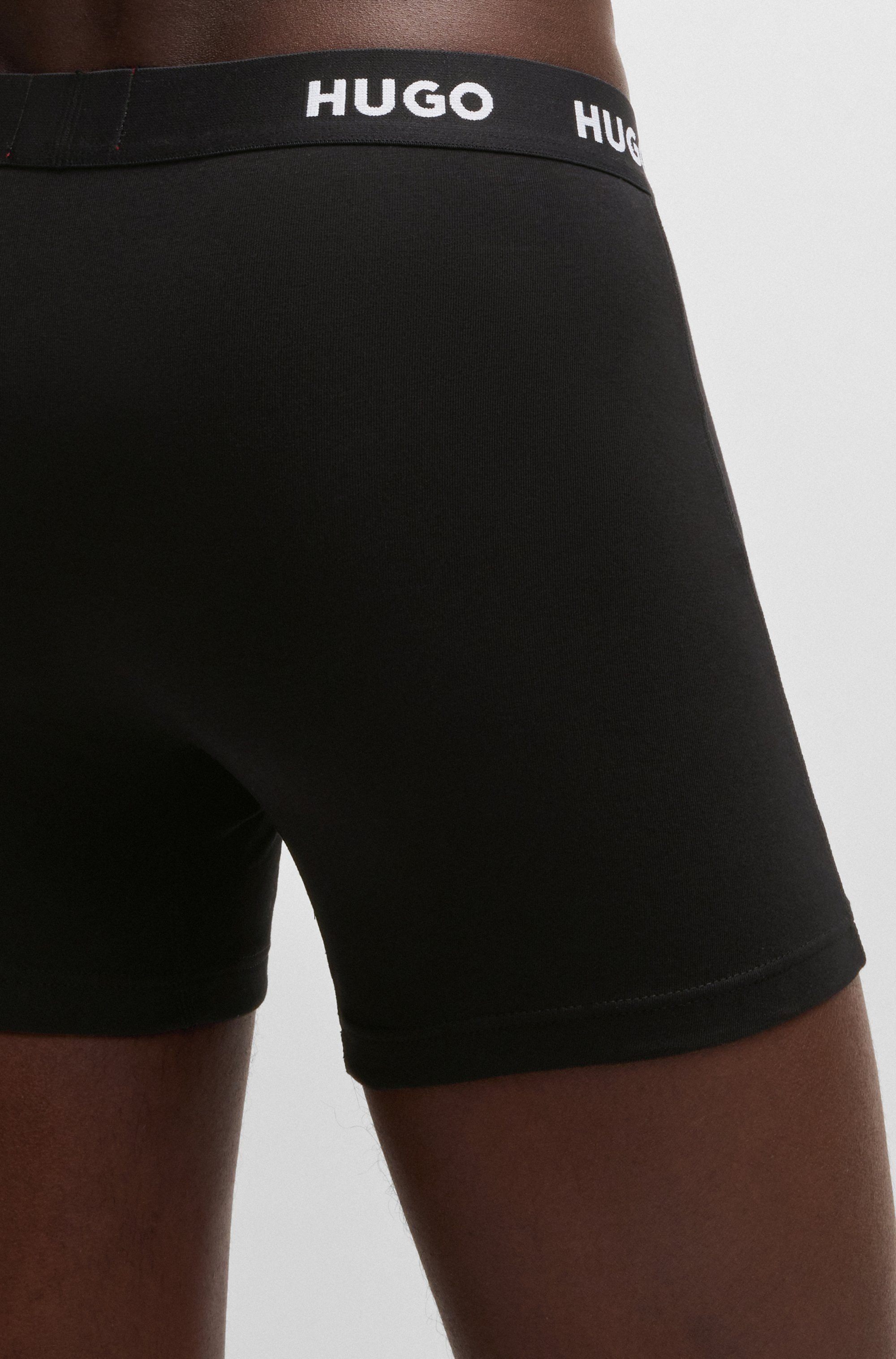 HUGO underwear Boxershort BOXERBR TRIPLET PACK met hugo logo-elastisch tailleband (3 stuks)