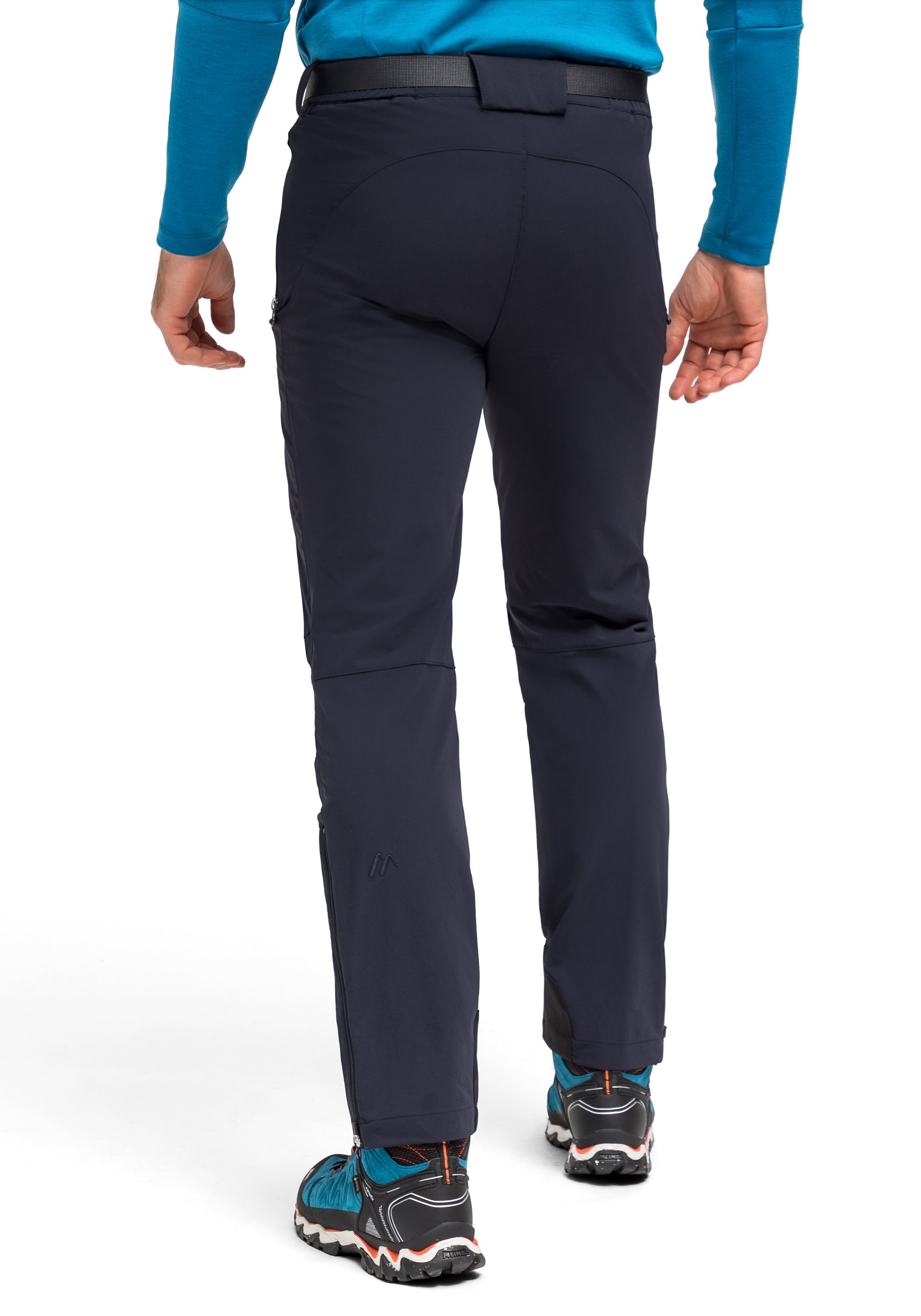 Maier Sports Functionele broek Naturno Heren outdoorbroek, robuuste trekkingbroek, 3 zakken en riem