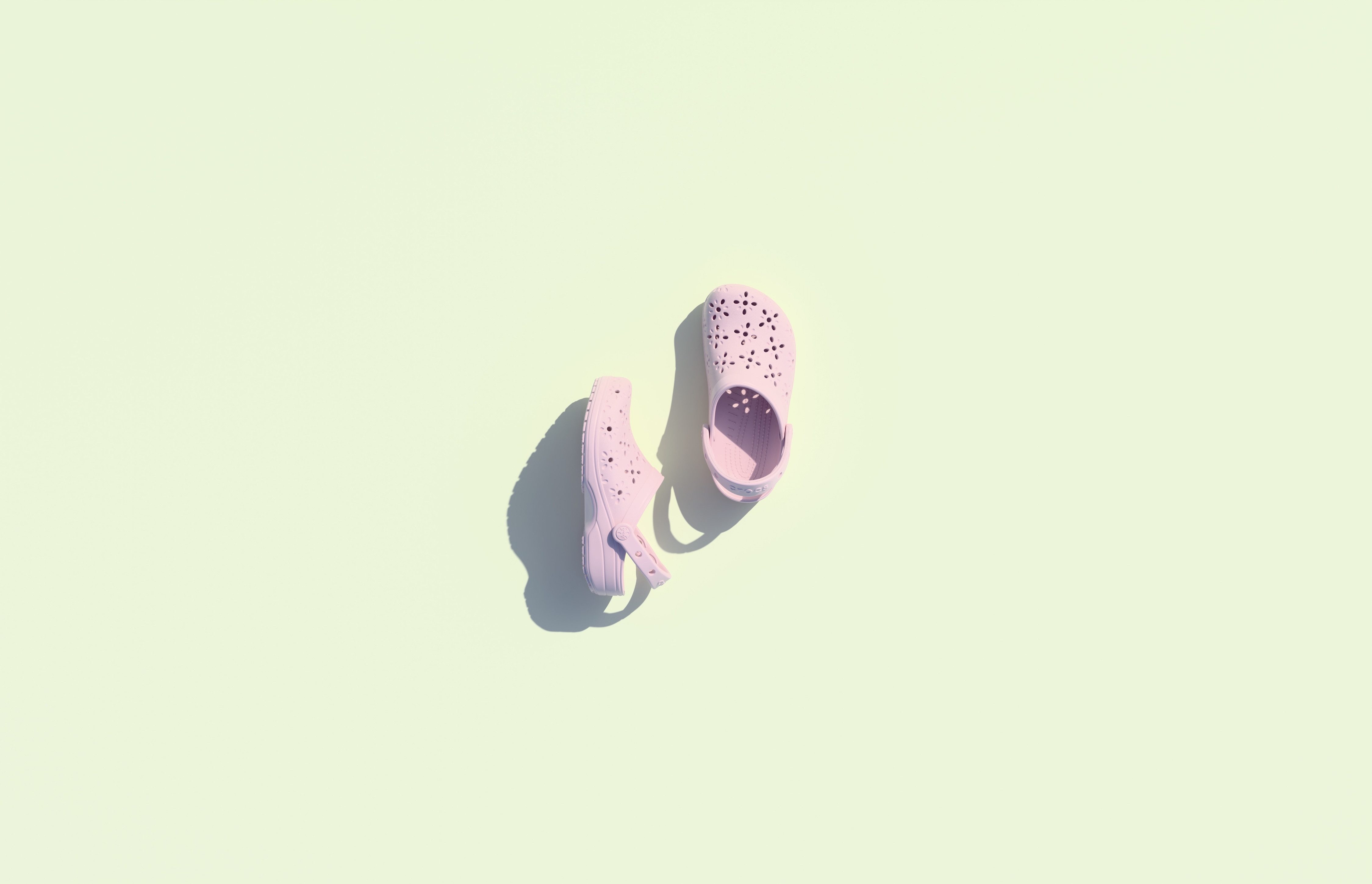Crocs Clogs Classic Floral Cut Out Clog