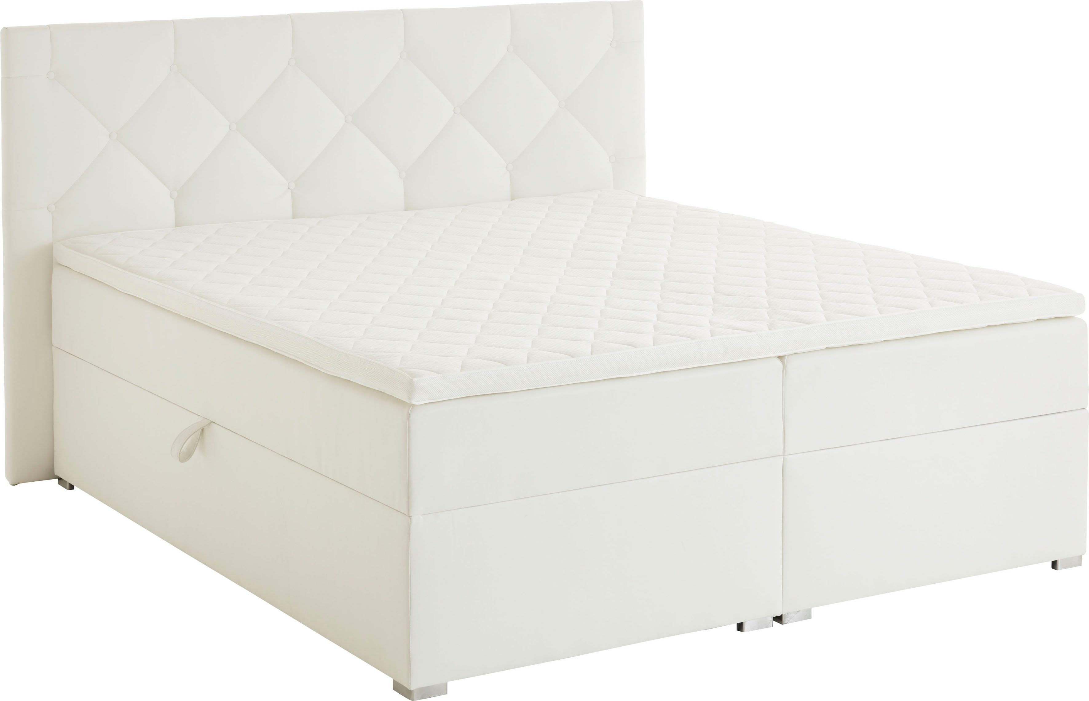 ATLANTIC home collection Boxspring Meike met xxl bedstee en topper