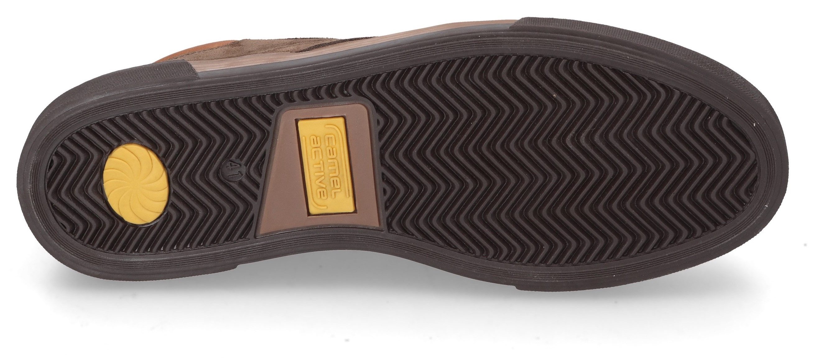 camel active Sneakers freizeitschoen, veterschoenen, high top sneaker met doorlopende zool