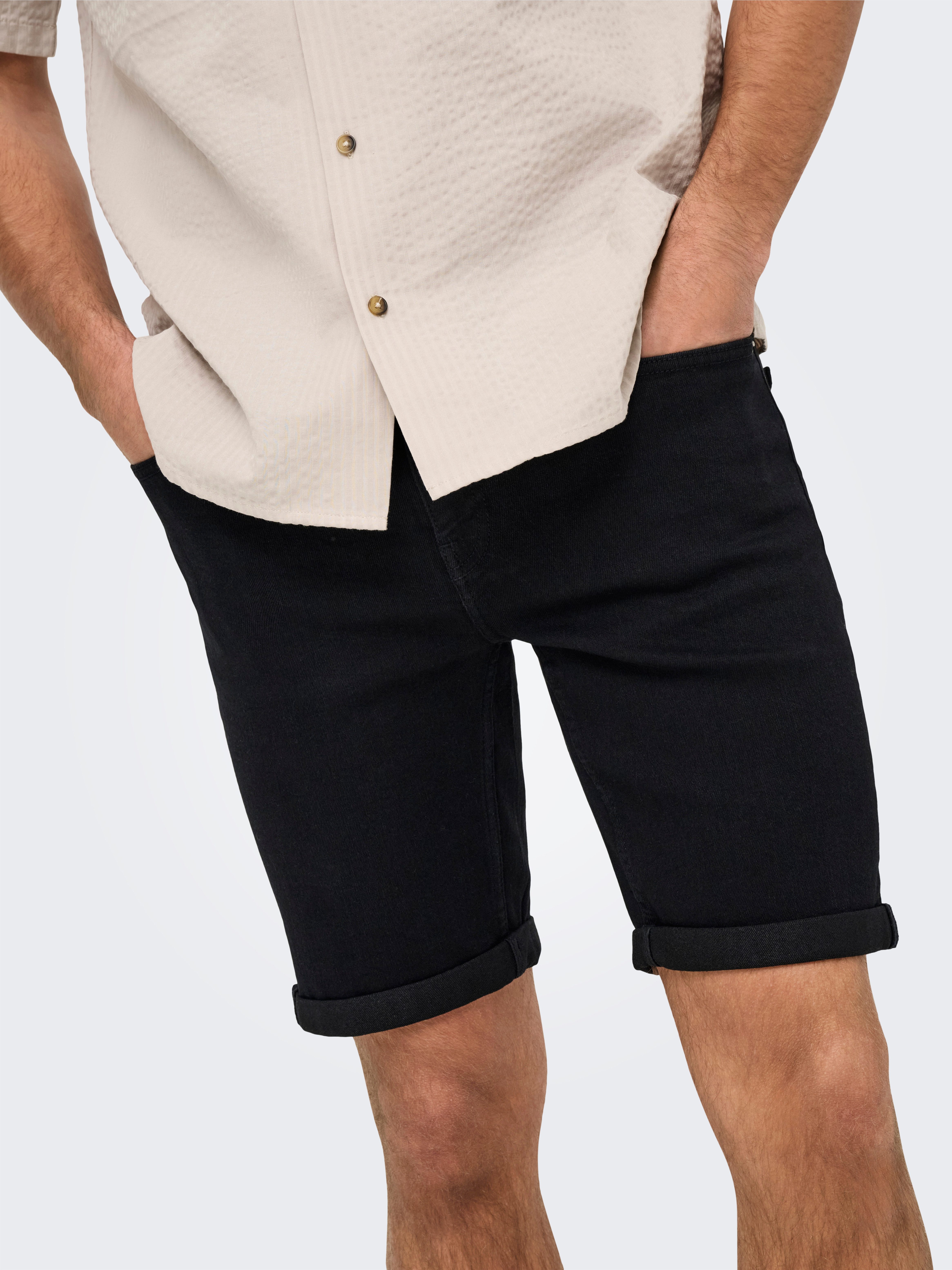 ONLY & SONS Short ONSPLY BLKD 9041 PIM DNM SHORTS