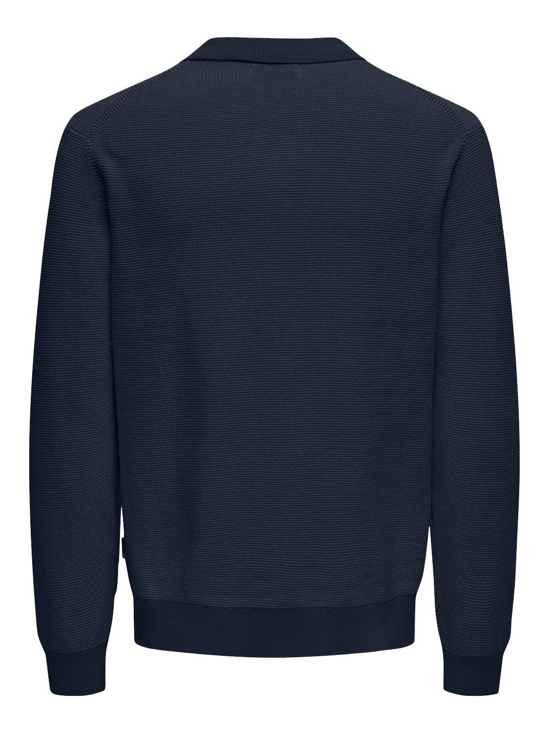 ONLY & SONS Trui met polokraag ONSMATTEO LS ZIP POLO