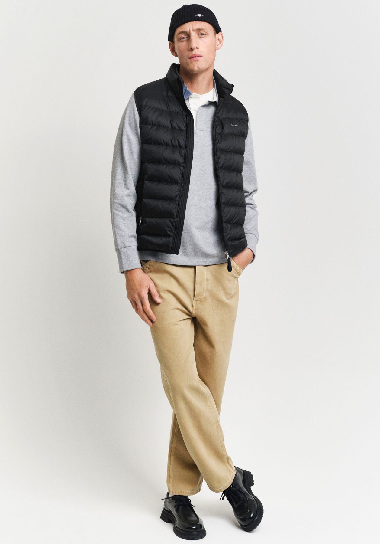 Gant Bodywarmer Light Gilet in streep gestikte look
