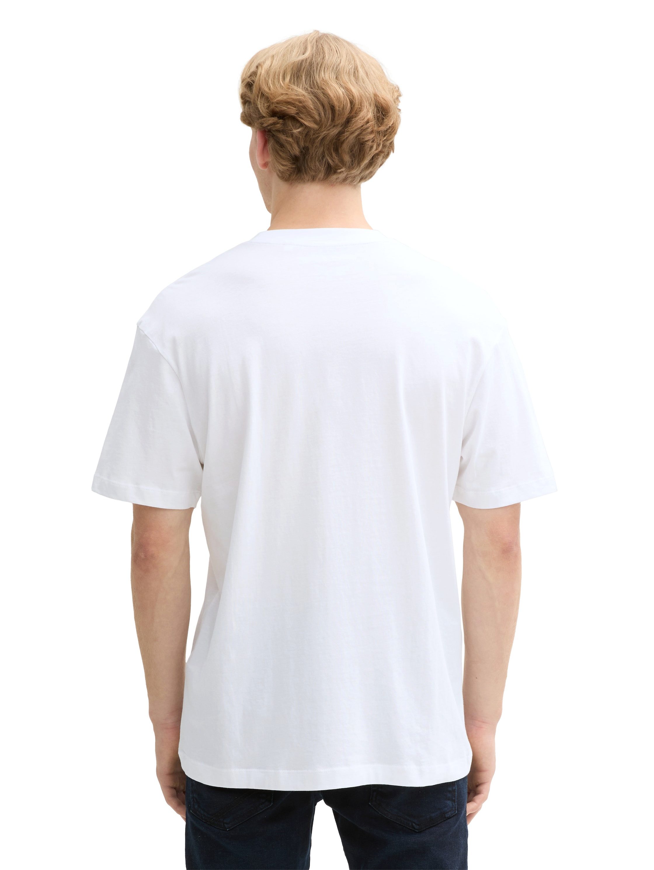 Tom Tailor Denim T-shirt met merkfrontprint