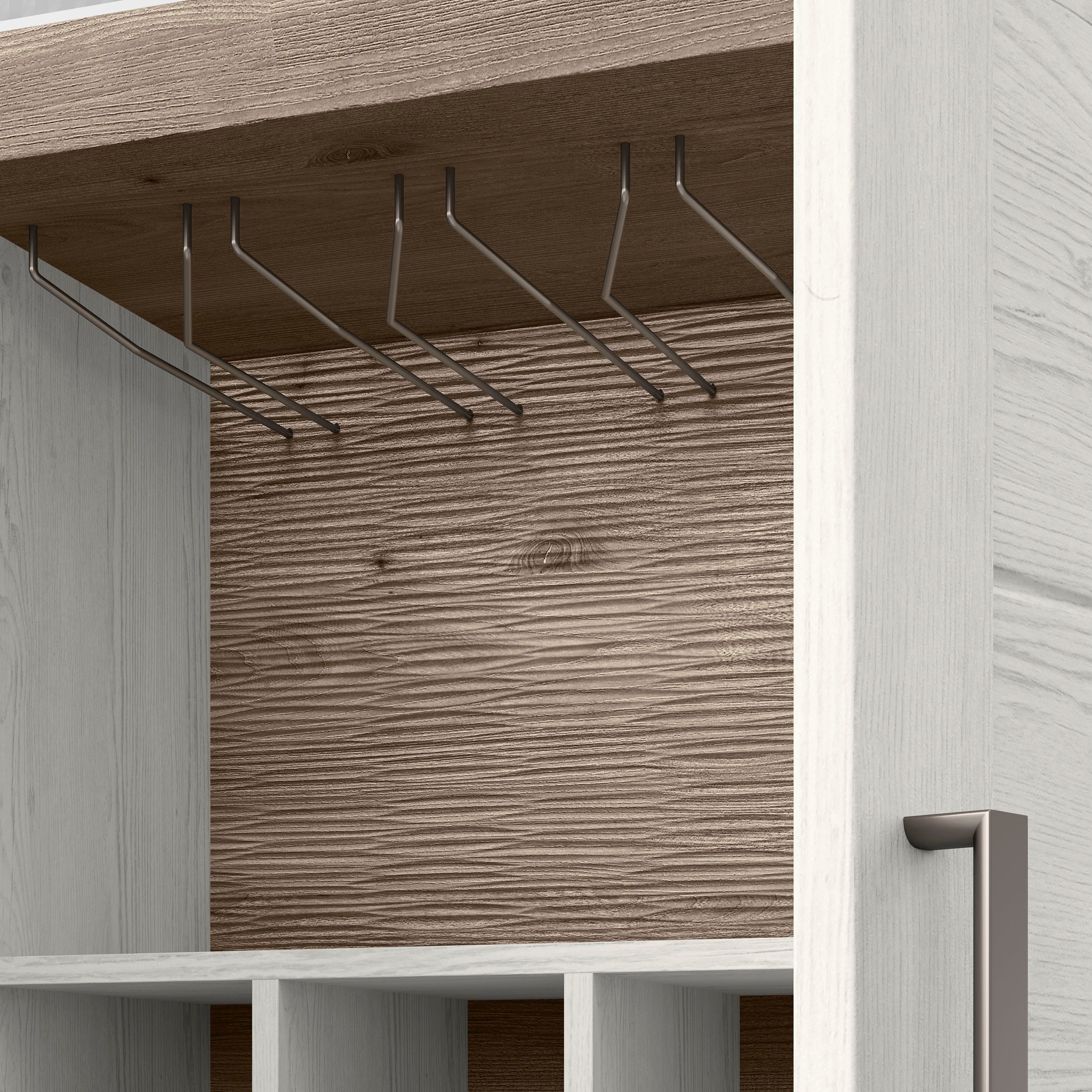 set one by Musterring Highboard York Type 19, met 3 lades en flessenrek, landhuisstijl, B 129cm