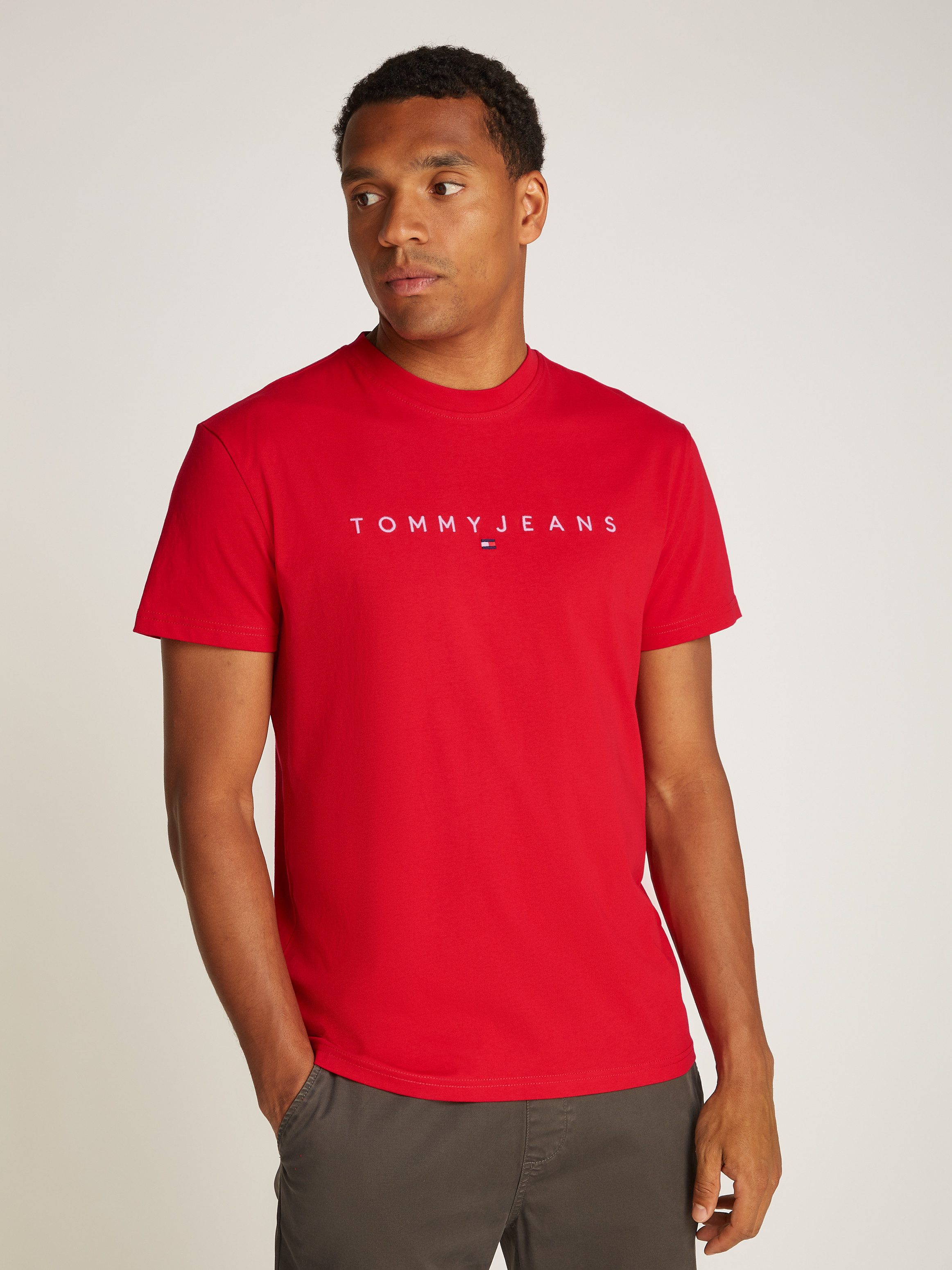 TOMMY JEANS T-shirt TJM REG LINEAR LOGO TEE EXT