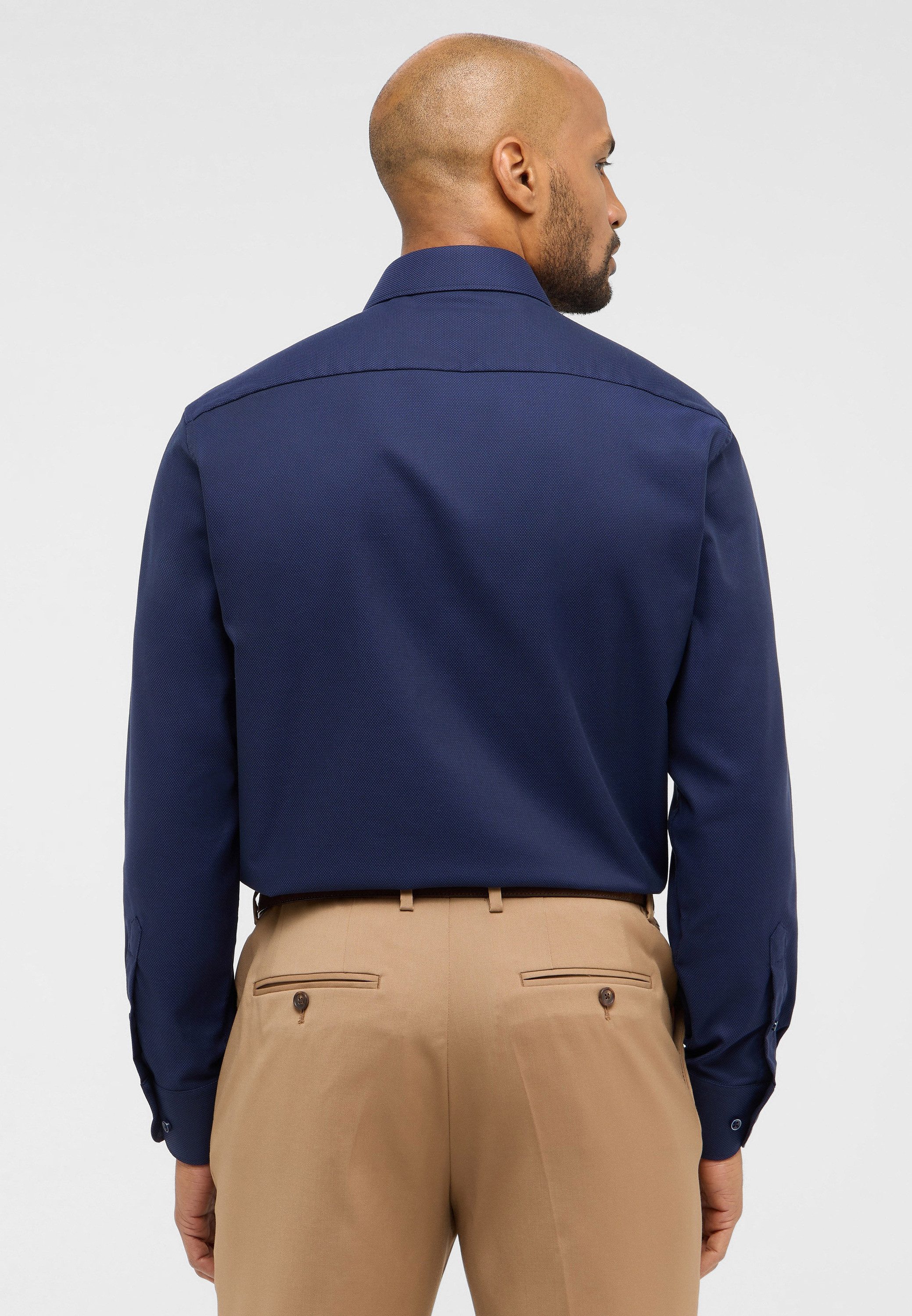 Eterna Overhemd met lange mouwen Comfort fit NON IRON (strijkvrij)