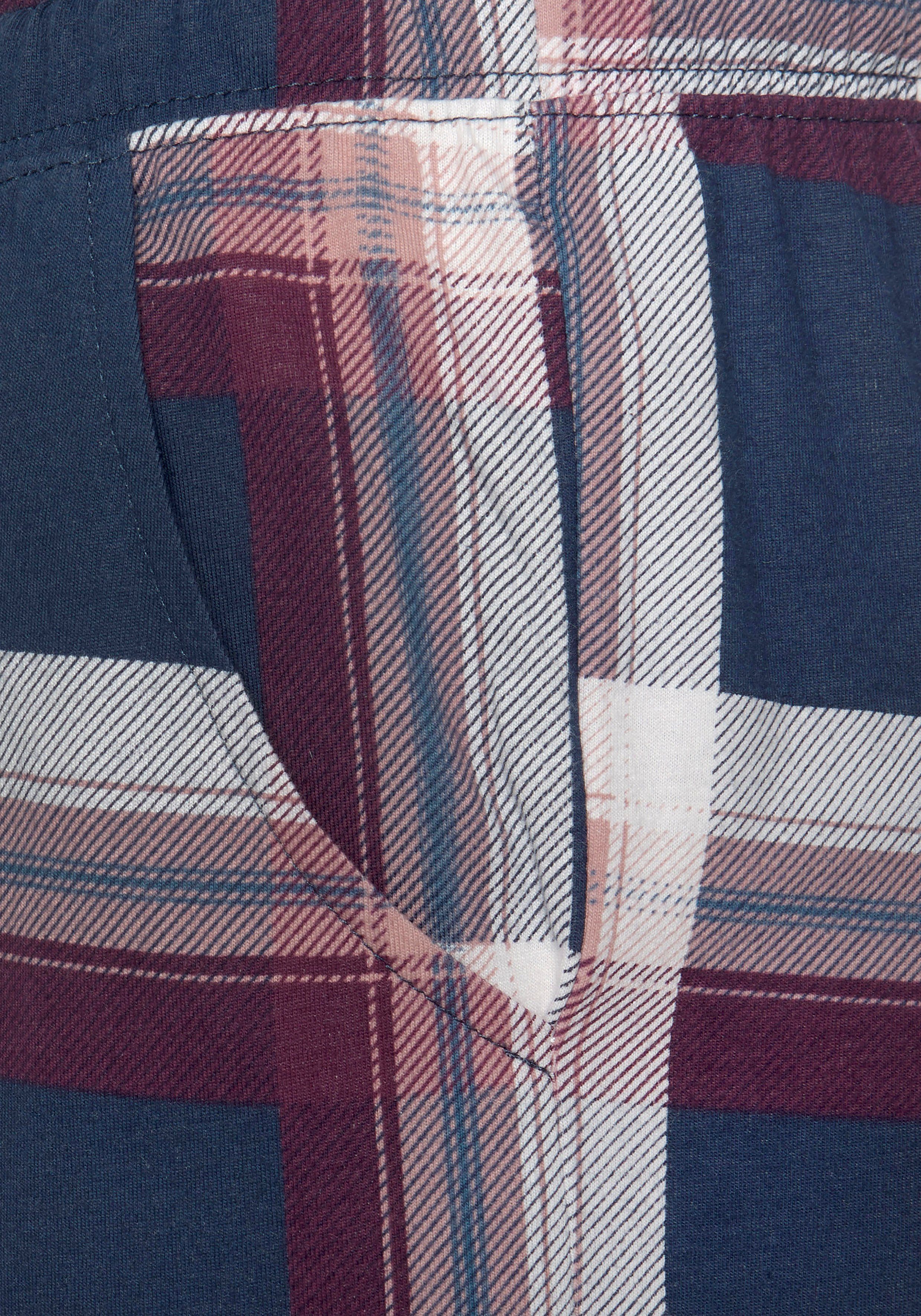 s.Oliver RED LABEL Beachwear Pyjama in klassiek ruitpatroon (2-delig)
