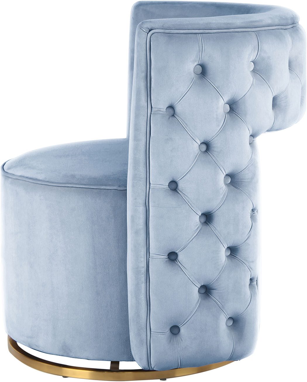 Kayoom Fauteuil Draaistoel Beverly 125, draaibaar, frame van staal, fluweelachtige oppervlakte (1 stuk)
