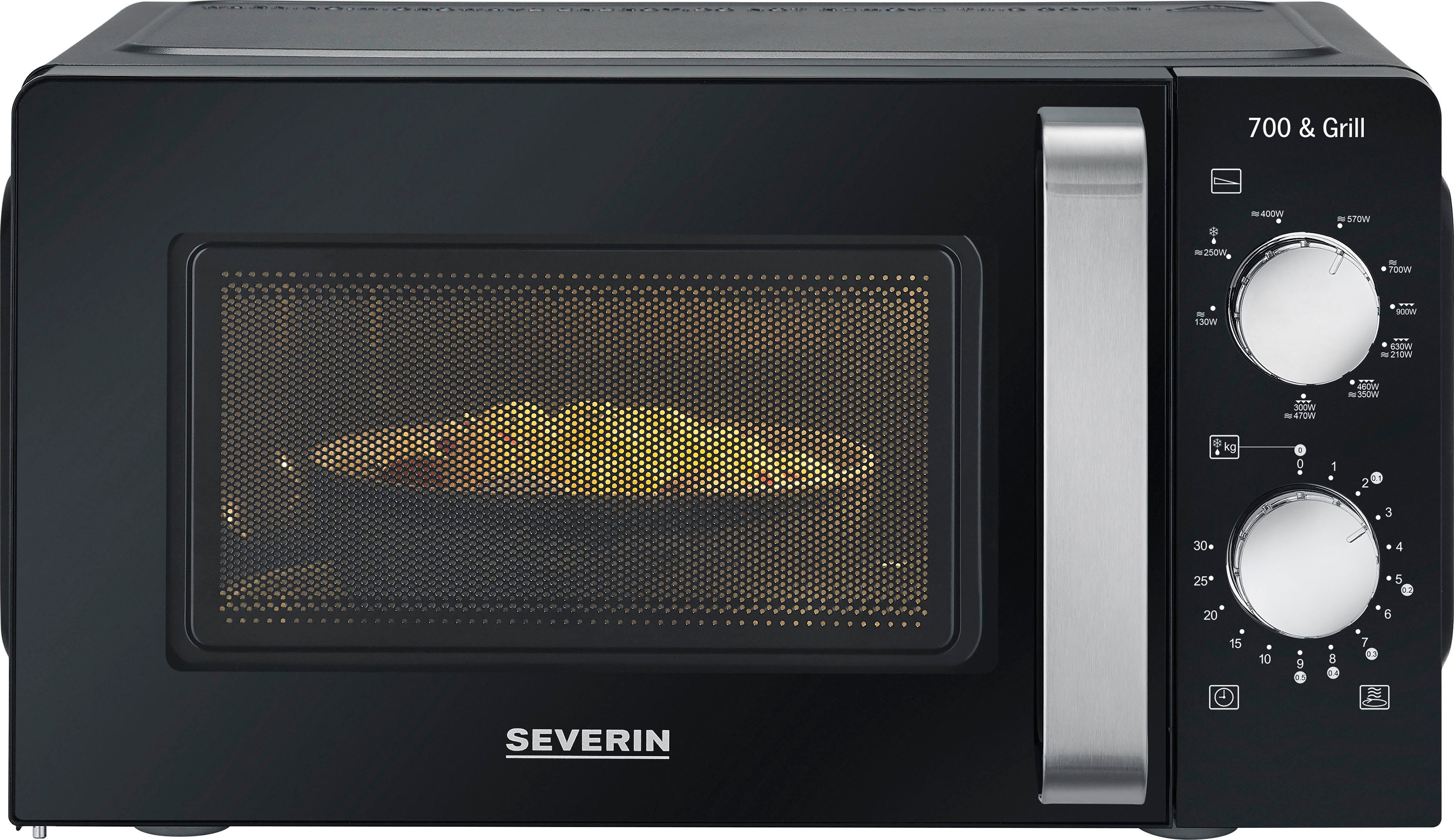 Severin Magnetron MG 7781, met grillfunctie 2-in-1 Compact en smal design, magnetron en grill zijn te combineren