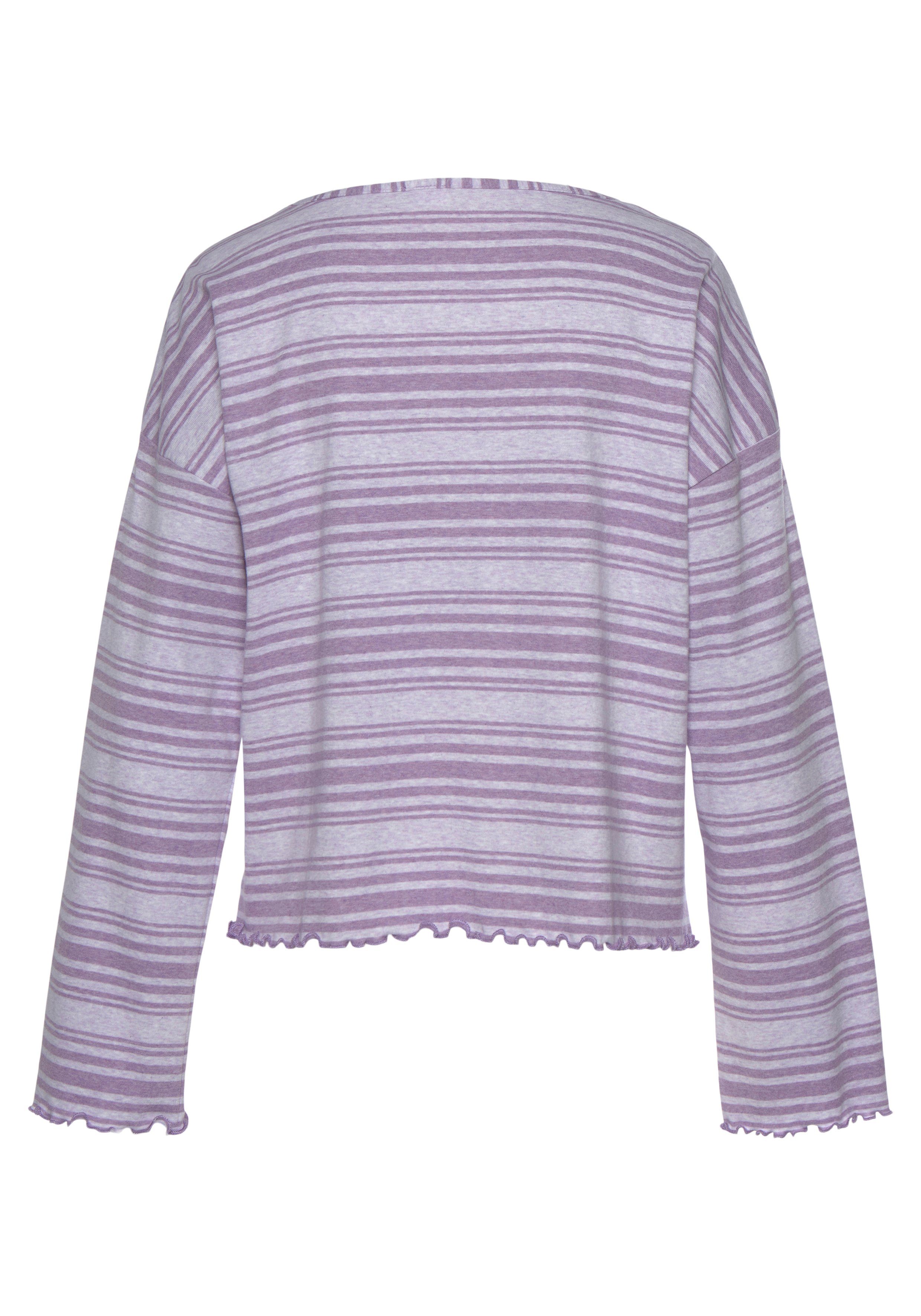 s.Oliver RED LABEL Beachwear Pyjama top met babylock-details