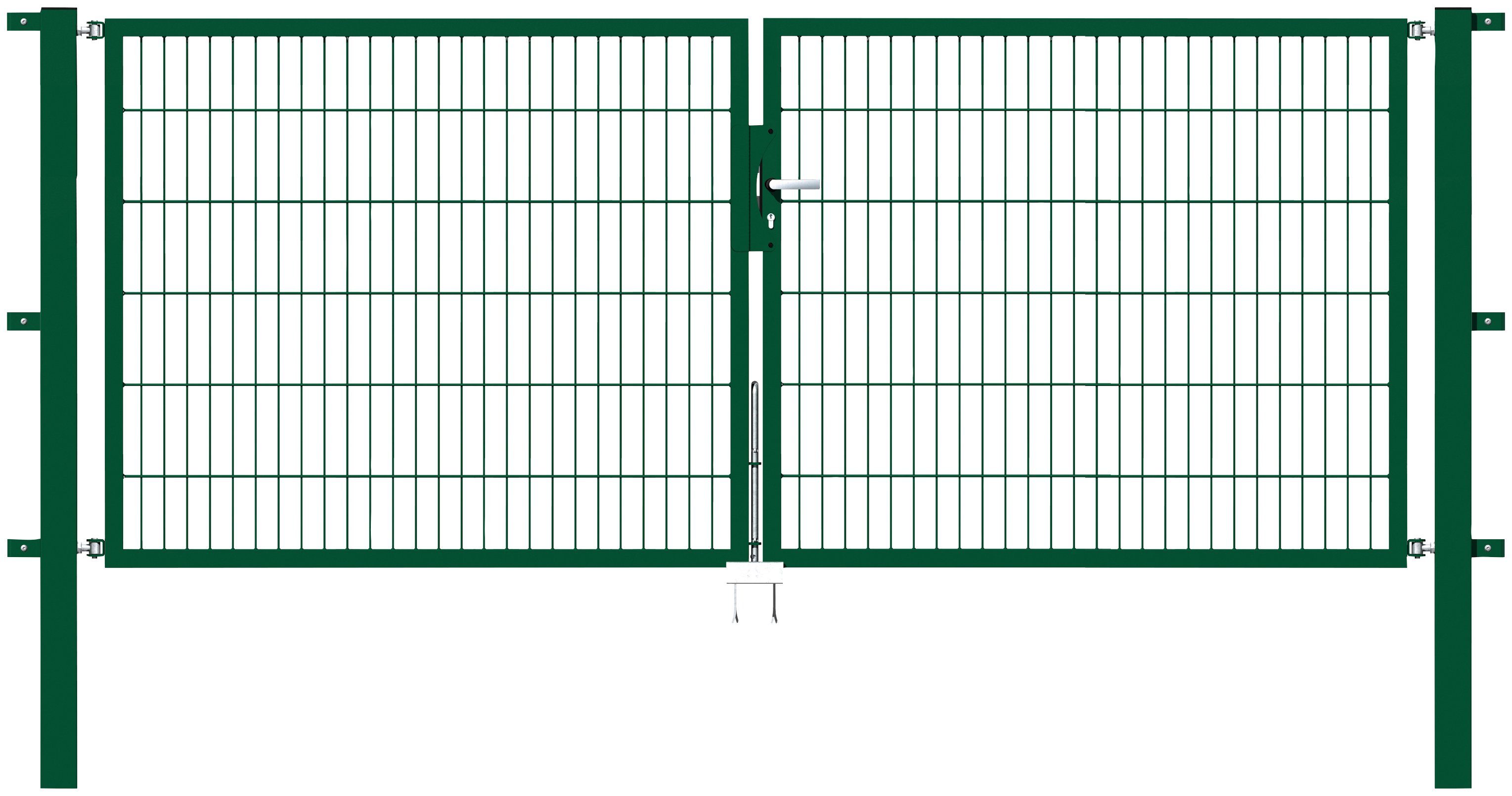 GAH Alberts Deur met dubbel hek Flexo 300 cm breedte (150 cm + 150 cm), in verschillende hoogten