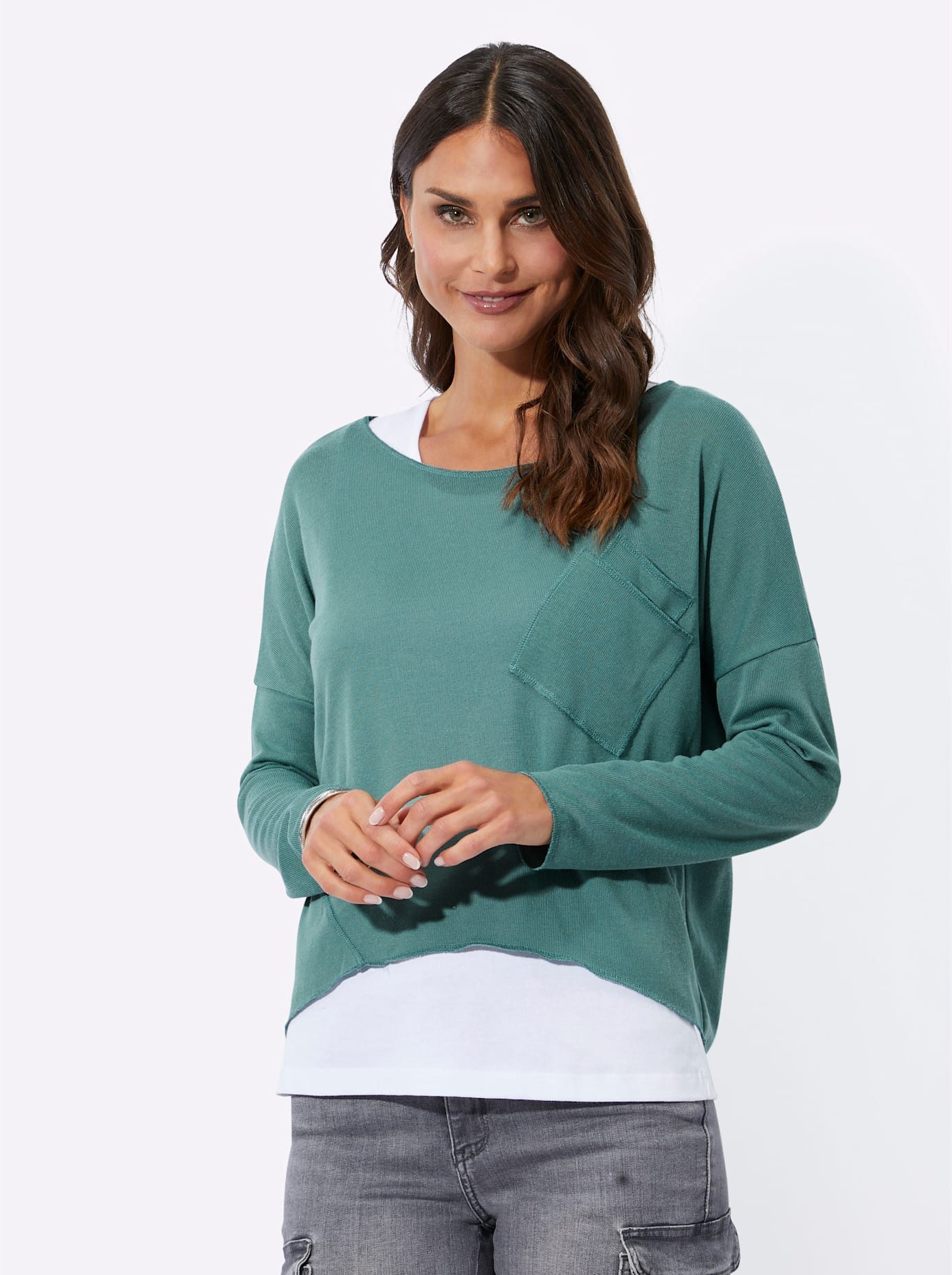 Classic Inspirationen Oversized Shirt + top (1-delig)