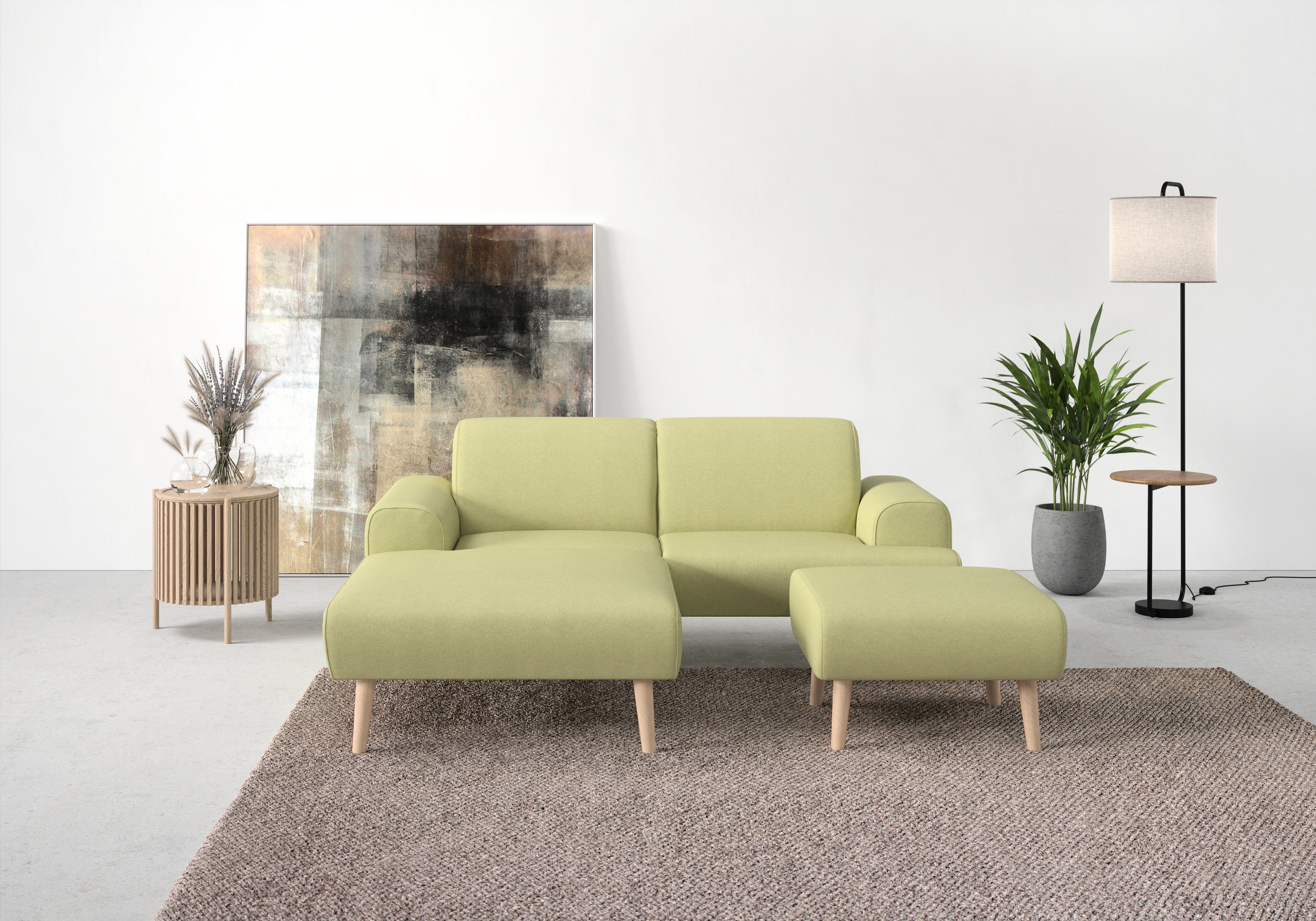 andas Hoekbank Swift L-vorm Binnenveringsinterieur, bxdxh: 192x83x176 cm