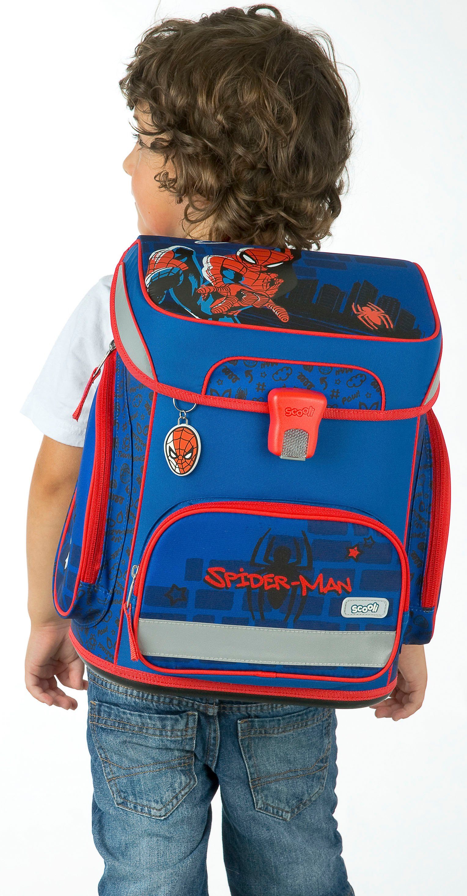 Scooli Schooltas EasyFit, Spider Man (set, 5-delig)