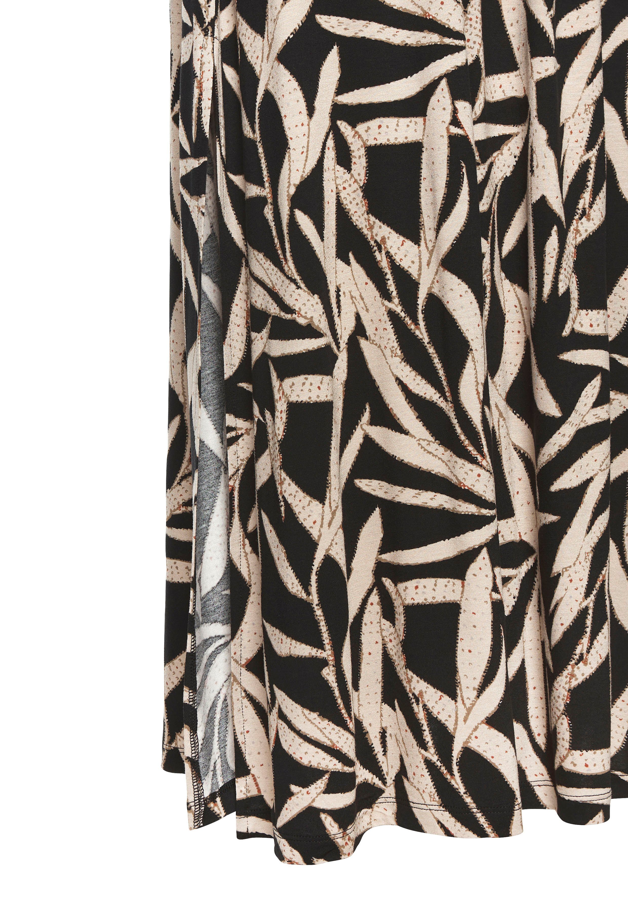 s.Oliver RED LABEL Beachwear Maxirok met alloverprint lange zomerrok met split