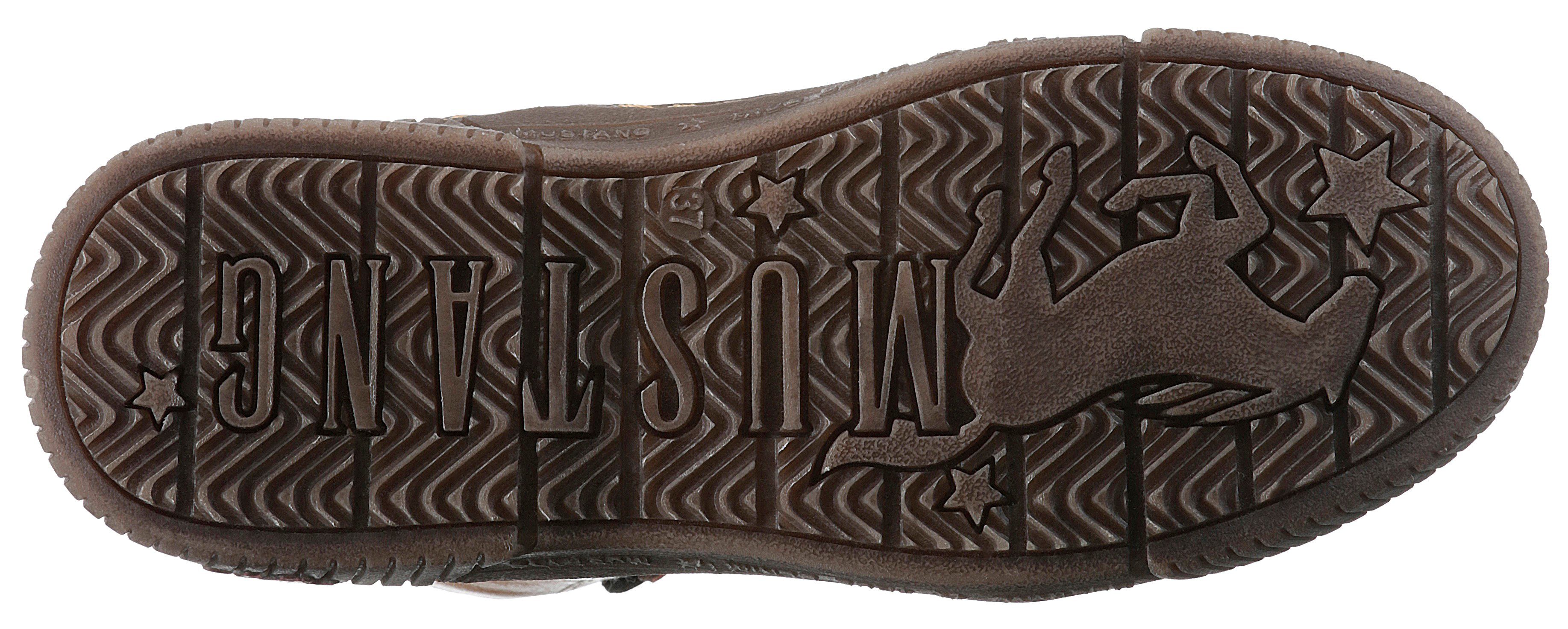 Mustang Shoes Winterlaarzen met nagels en kleurrijke afwerkingen