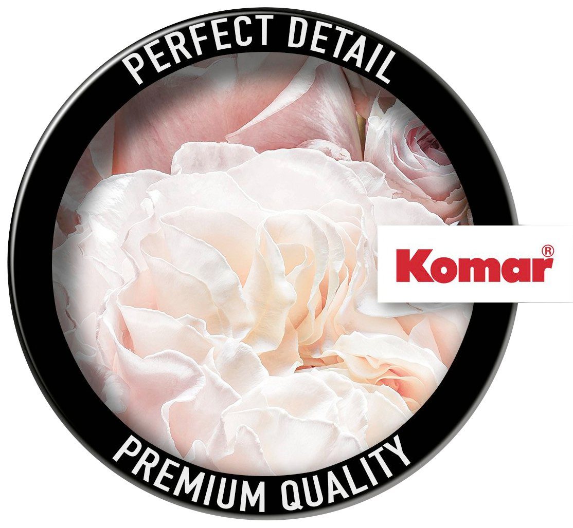 Komar Fotobehang Zelfklevend vlies - Pink and Cream Roses - Afmeting 125 x 125 cm (1 stuk)