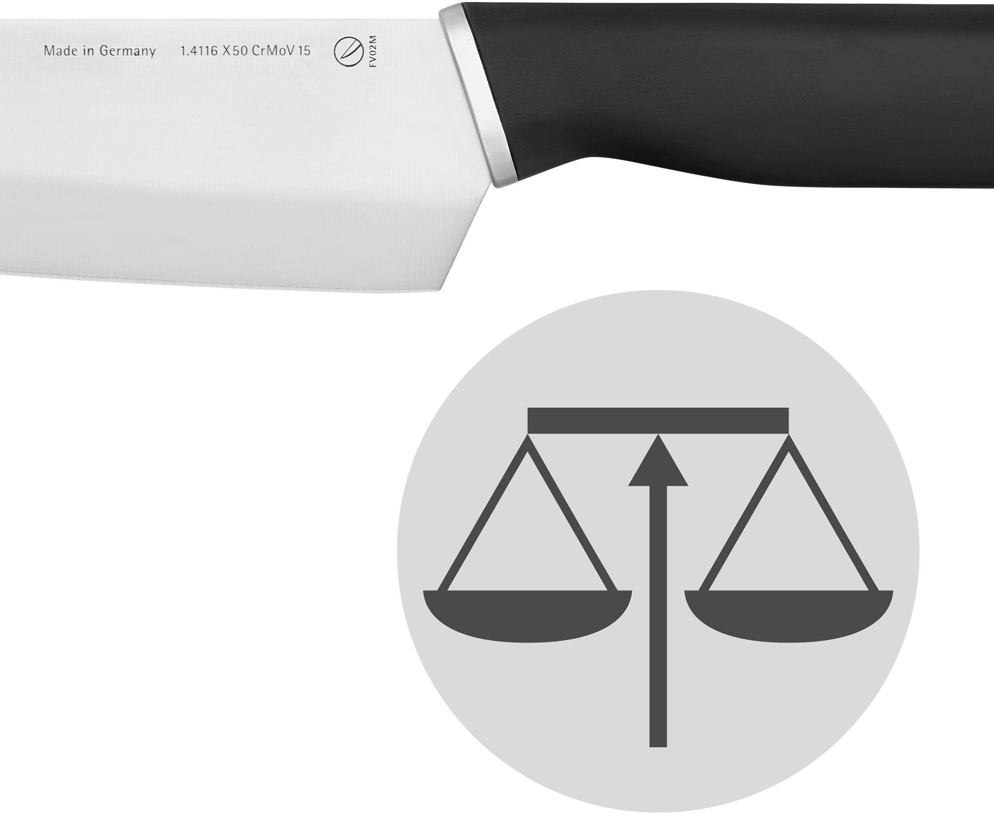 WMF Messenset Kineo Lemmeten van speciaal messenstaal, made in Germany (set, 3-delig)