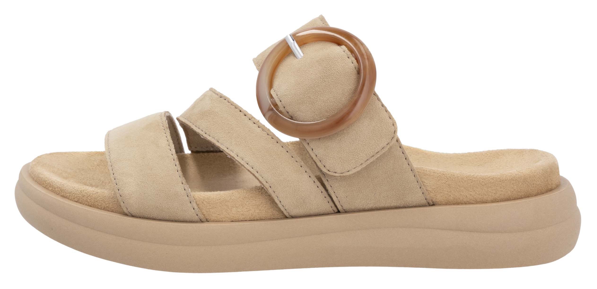 Remonte Slippers , zomer schoen, instapschoen, comfort schoen met grote decoratieve gesp