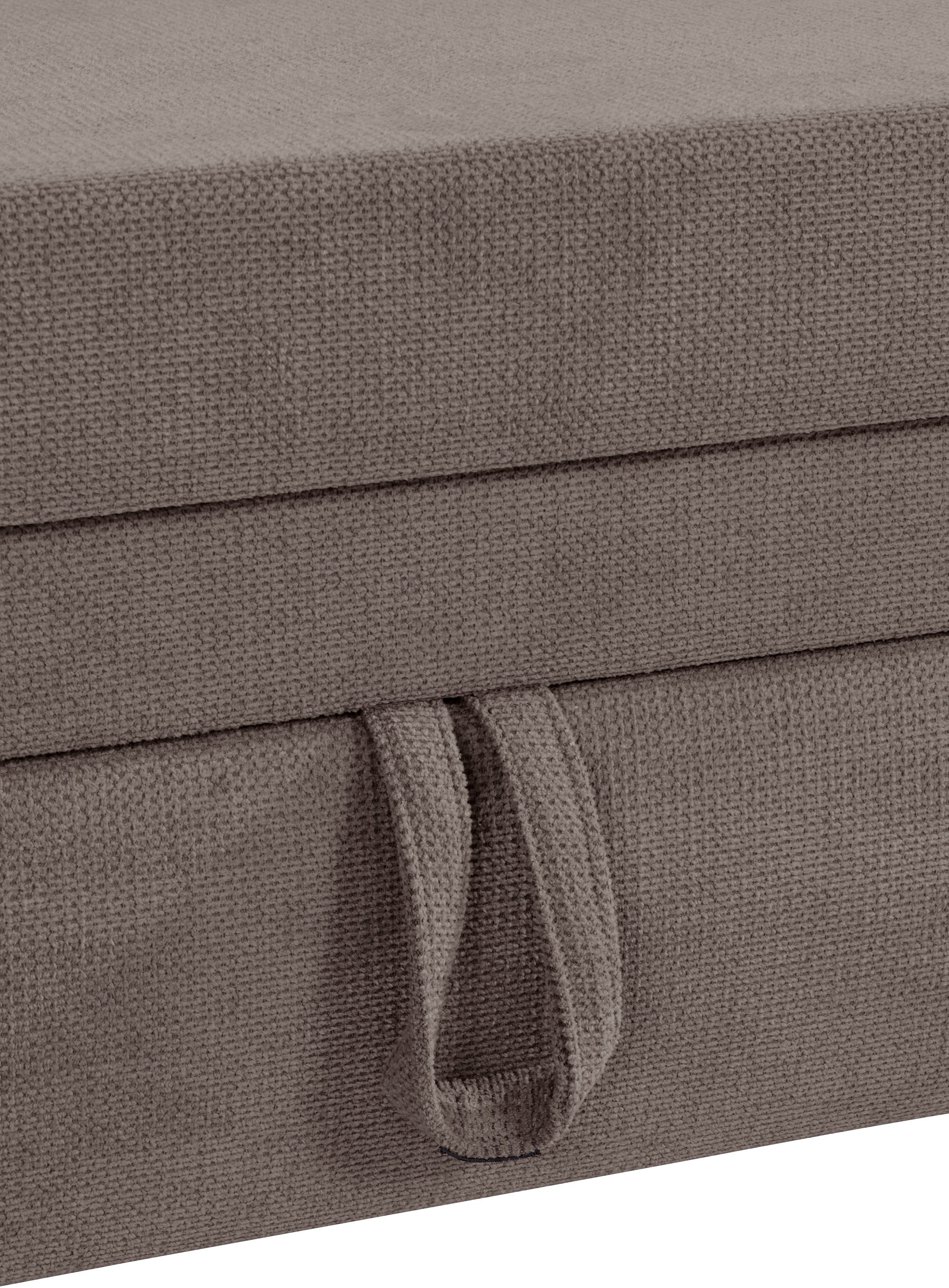 Places of Style Hoekbank Lolland L-vorm Naar keuze met slaapfunctie en bedkist, binnenvering