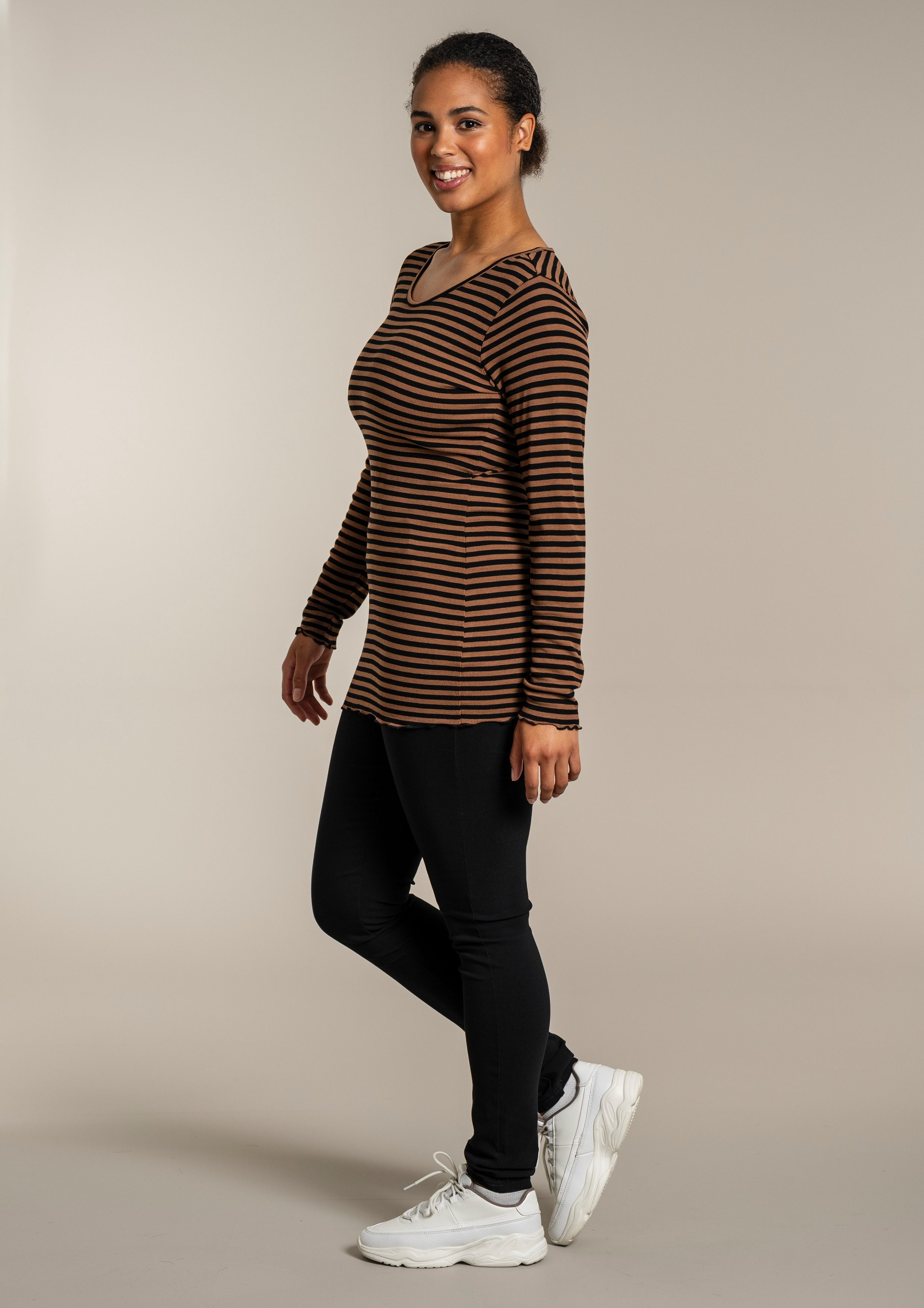 SANDGAARD Shirt met lange mouwen SG147 met gestreept patroon