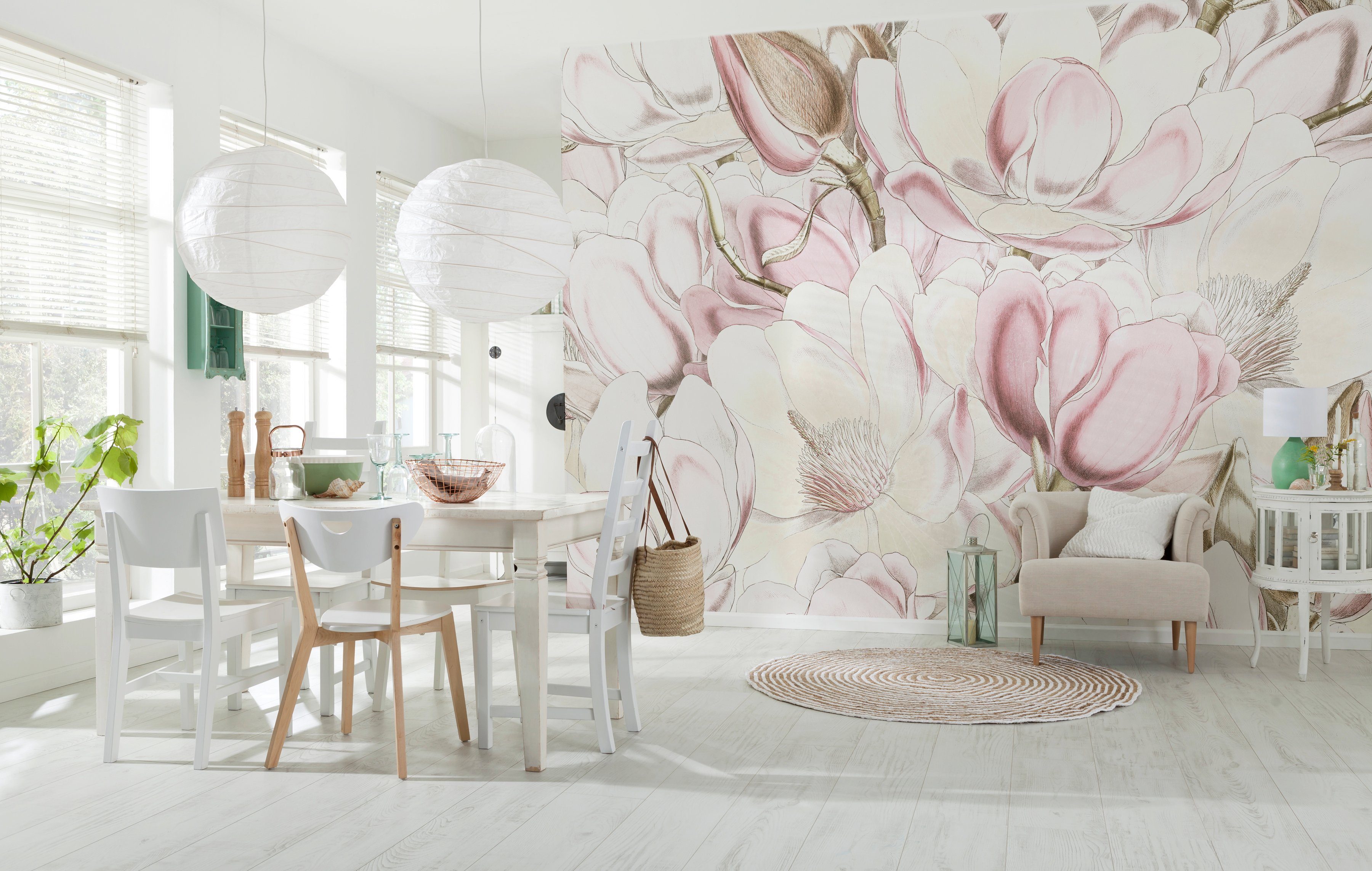 Komar Vliesbehang Vlies - Petals - Afmeting 368 x 248 cm