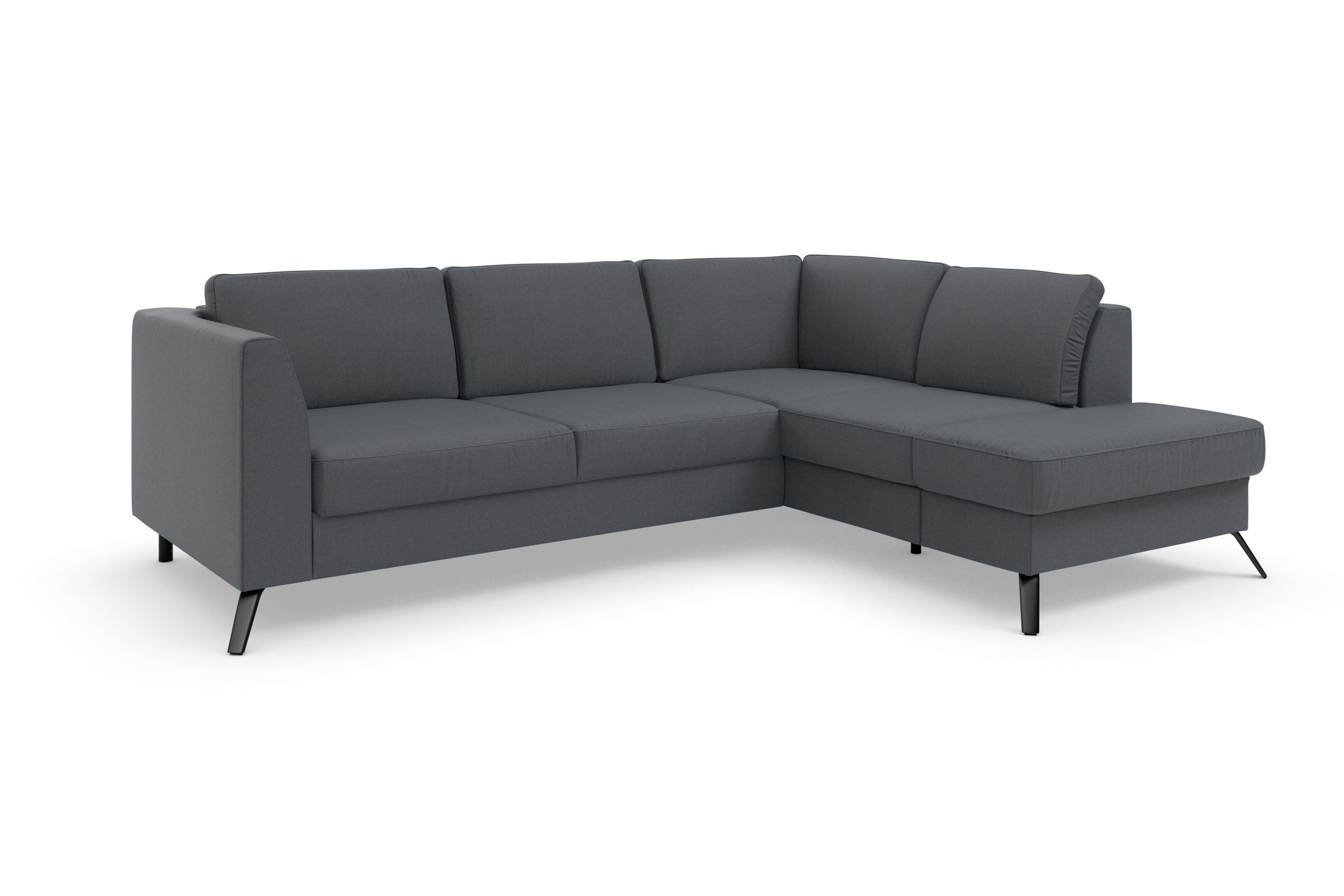 sit&more Hoekbank Olsen L-vorm inclusief zitdiepteverstelling, naar keuze met slaapfunctie, 15 cm hoog