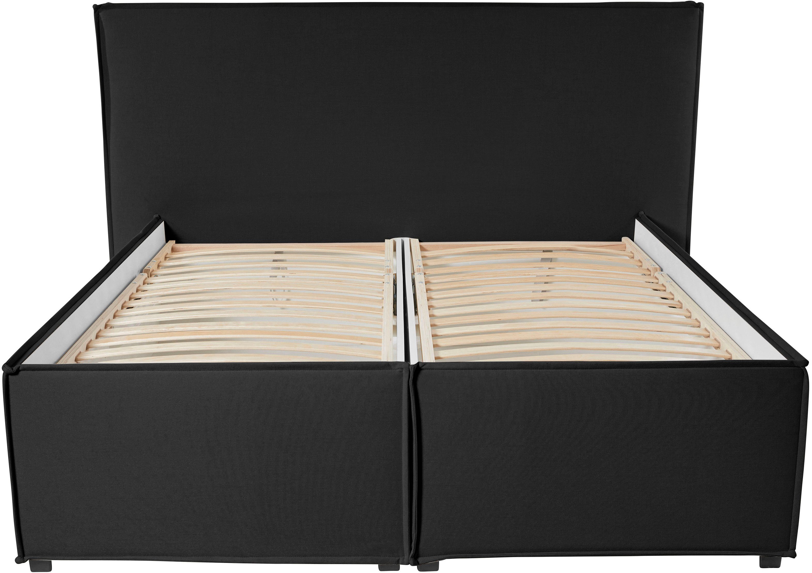 LeGer Home by Lena Gercke Gestoffeerd bed Isaline naar keuze zonder matras of met 3 matrassoorten, hoofdbordhoogte 107 cm