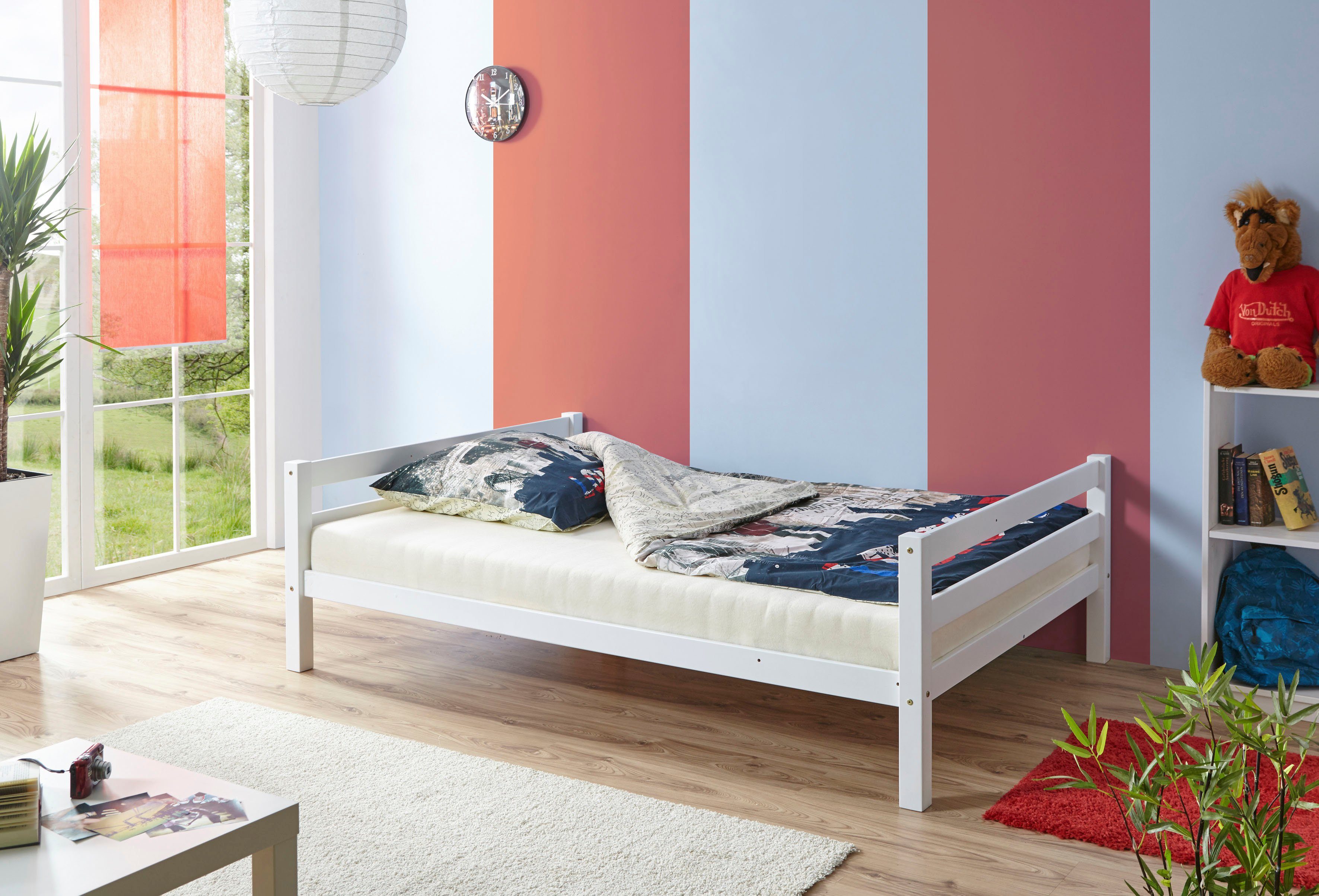 Ticaa Stapelbed Maxim met rolbodem, beuken