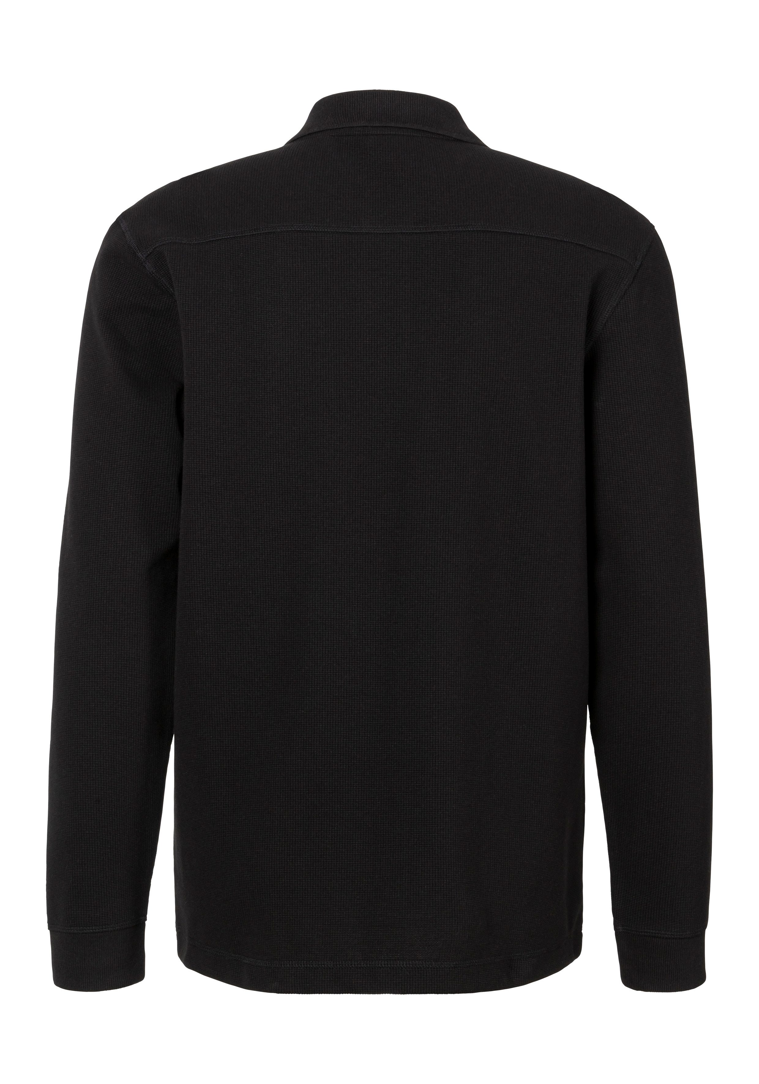 Boss Orange Poloshirt Petempestolong met knoopsluiting
