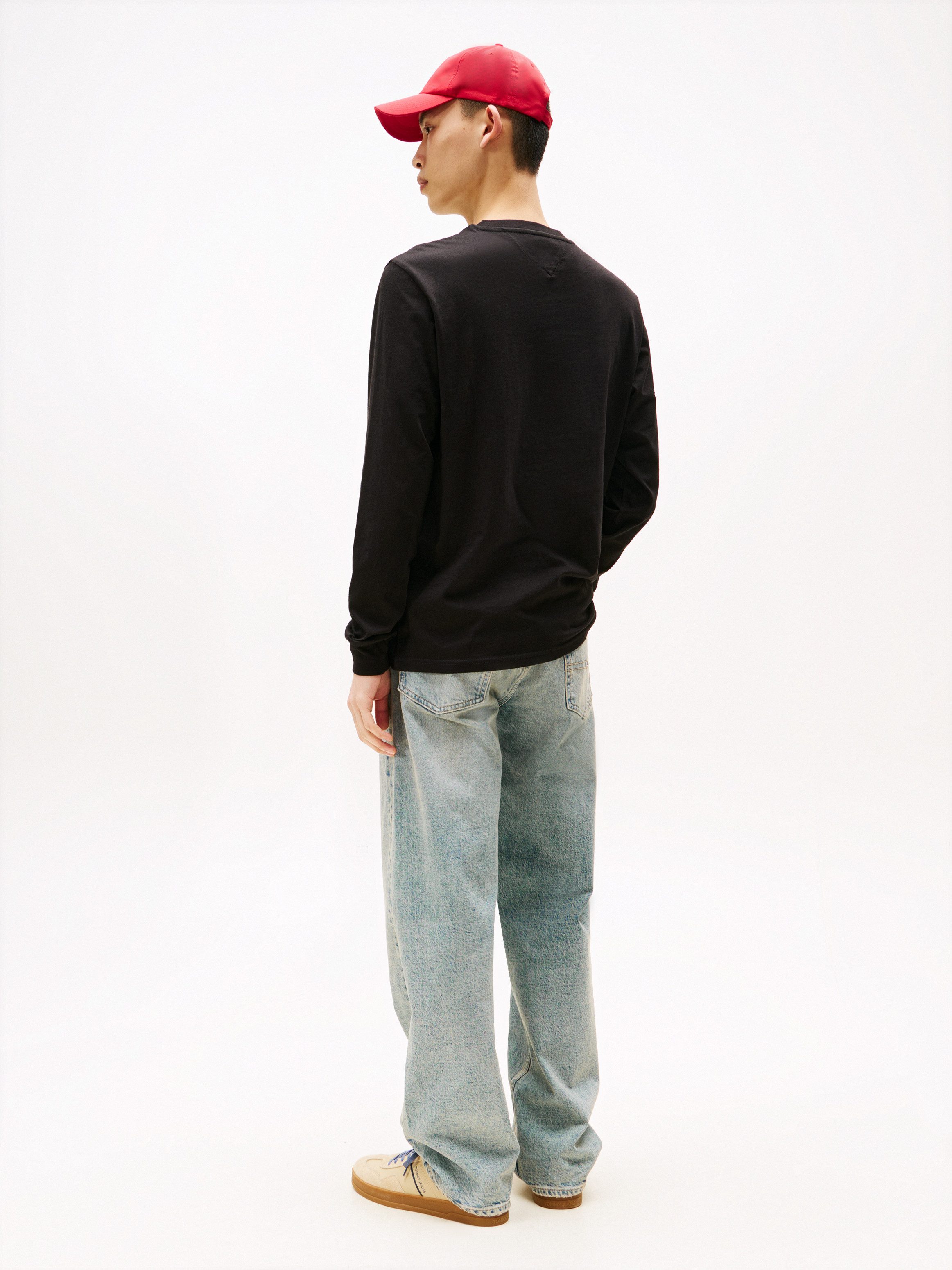 TOMMY JEANS Shirt met lange mouwen TJM SLIM CHEST LINEAR LS TEE EXT