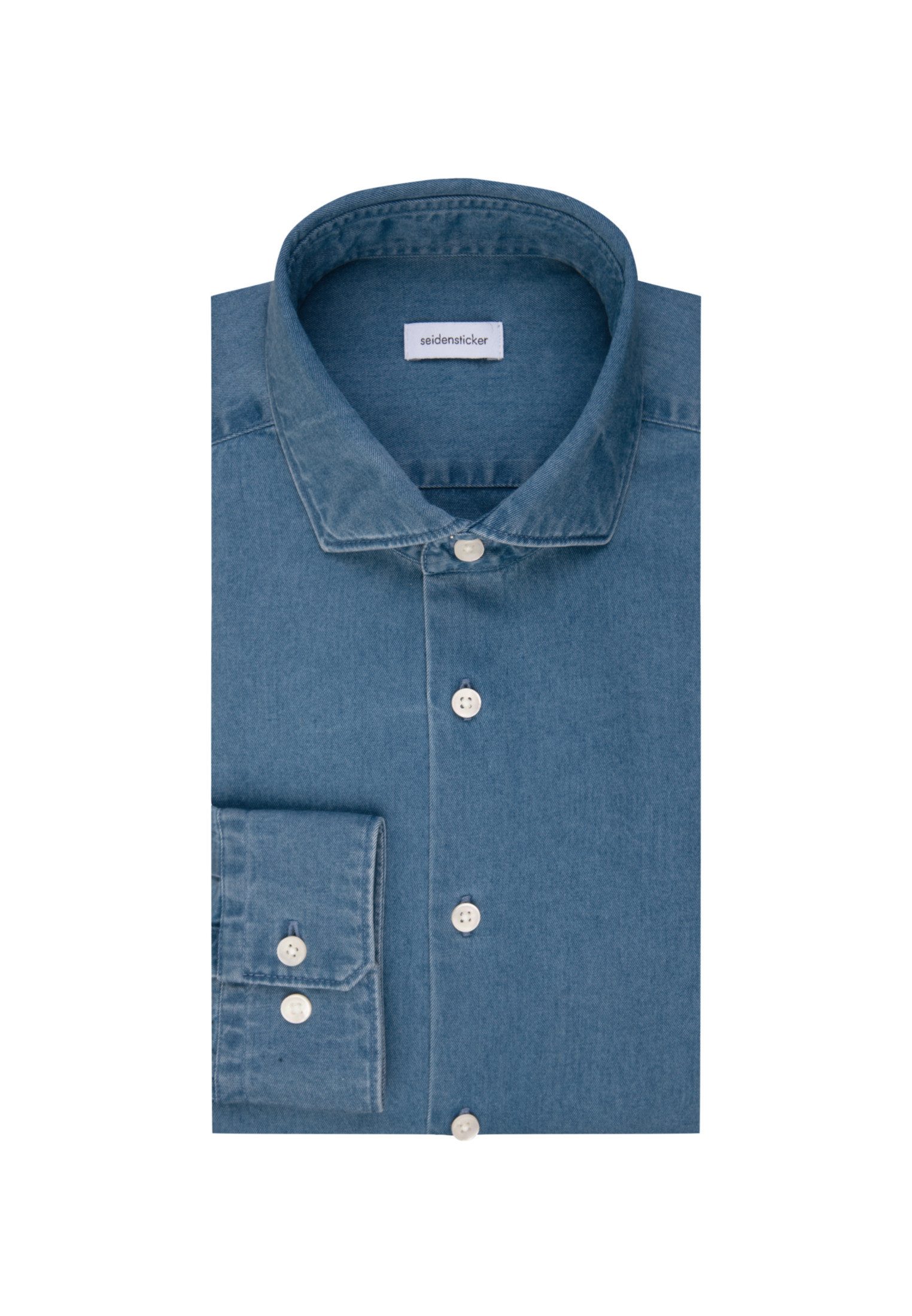 seidensticker Jeans overhemd Zwarte roos