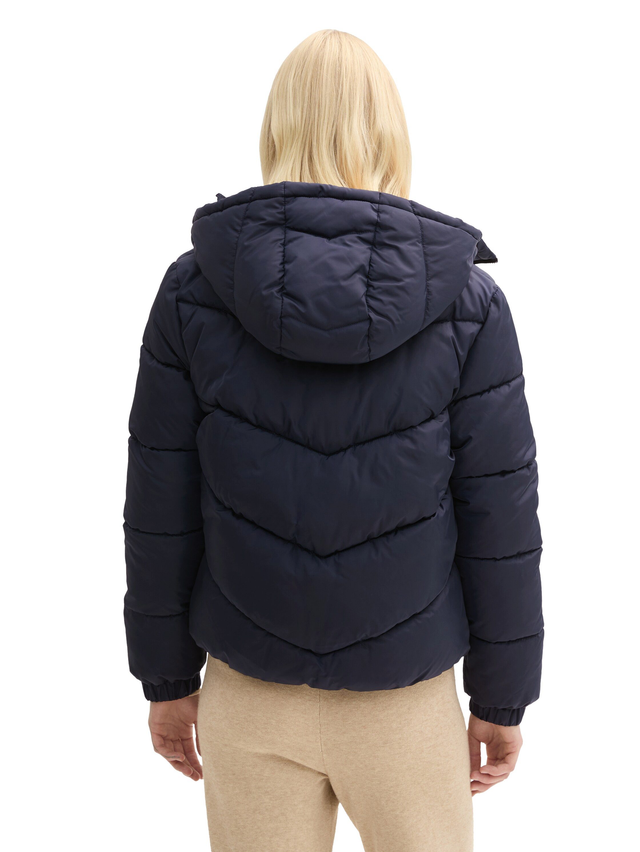 Tom Tailor Denim Gewatteerde jas met een capuchon