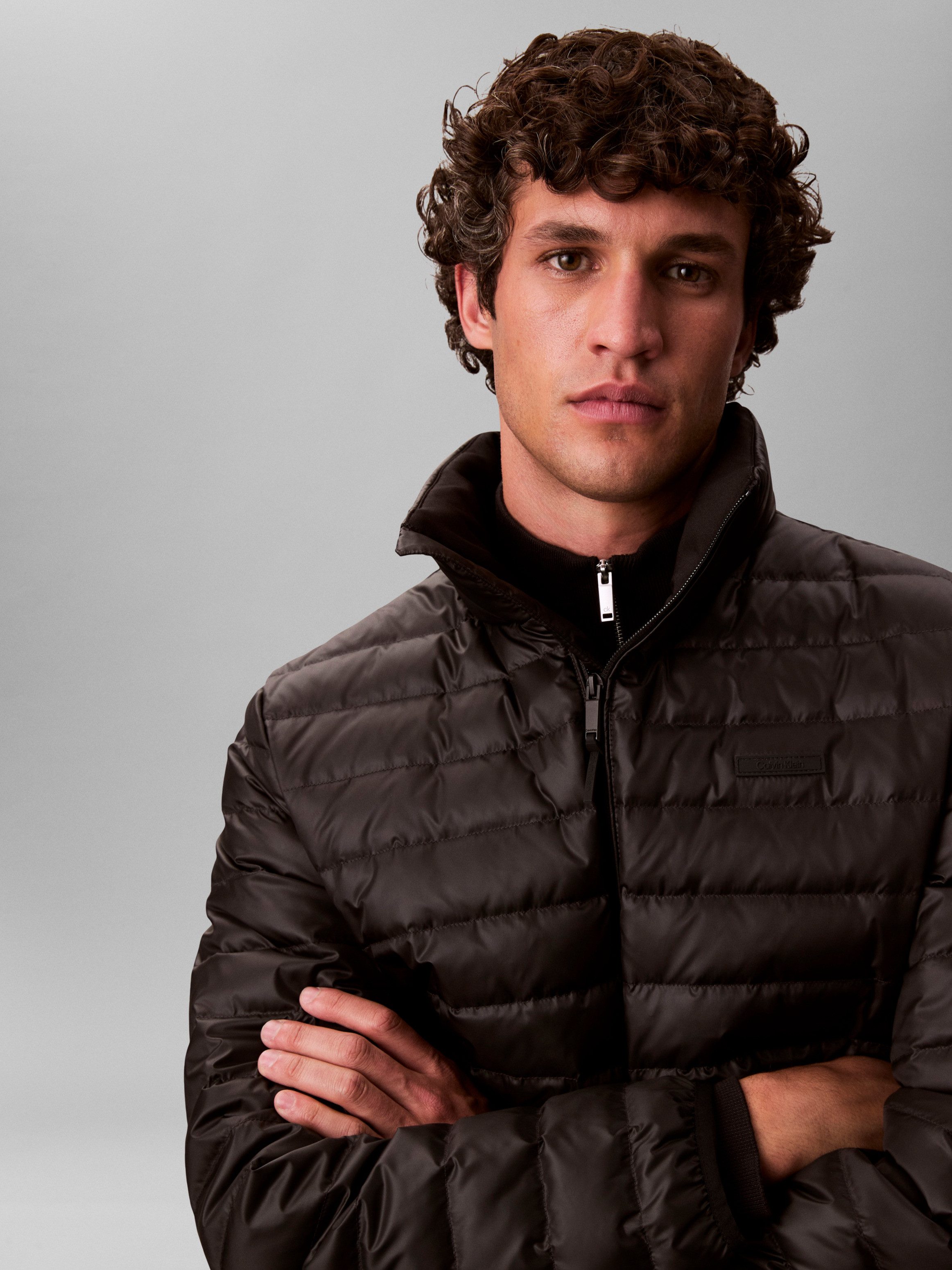 Calvin Klein Gewatteerde jas Met een ronde hals