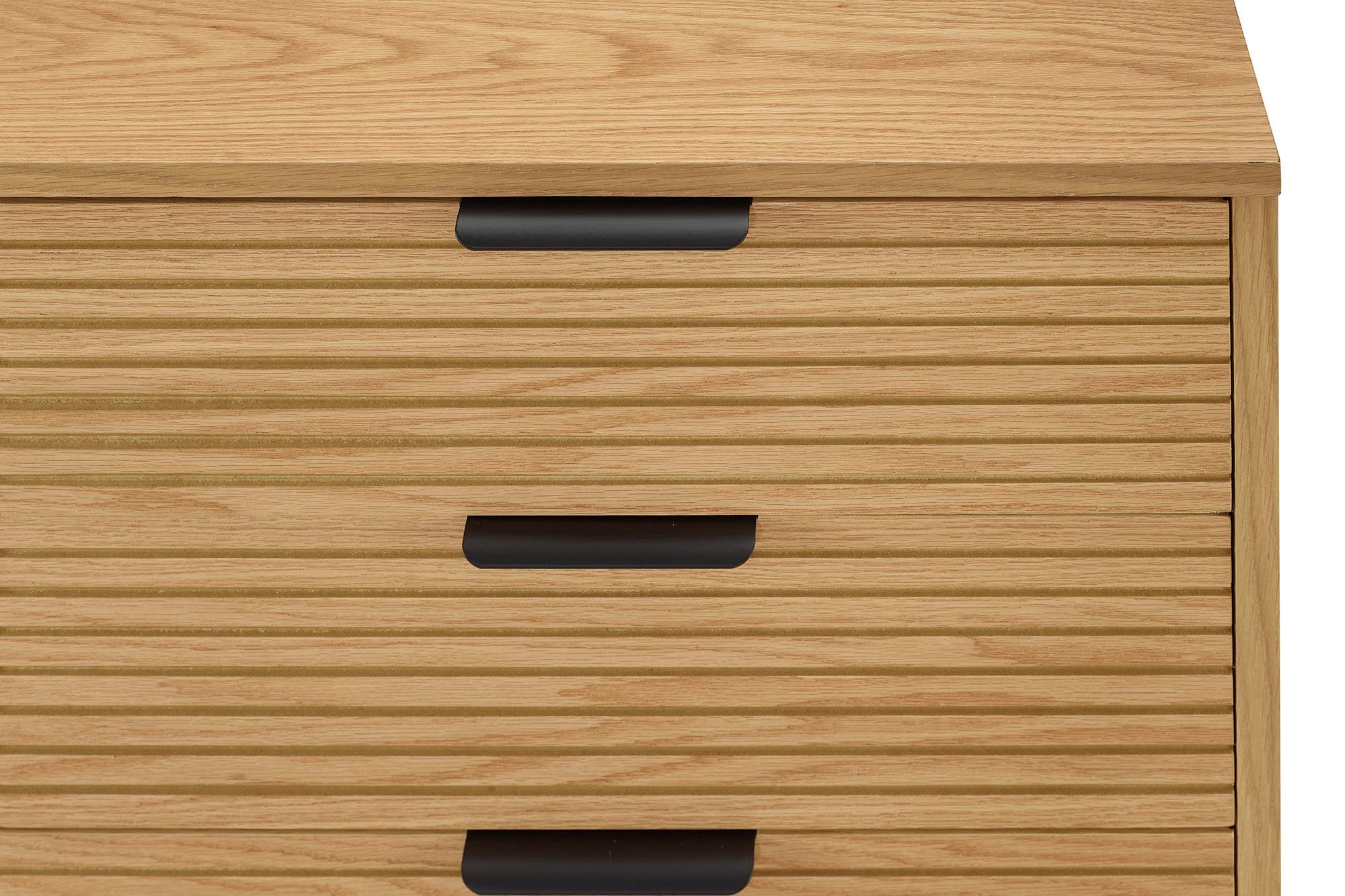 SalesFever Dressoir Commode, eikenhoutfineer, breedte 160 cm