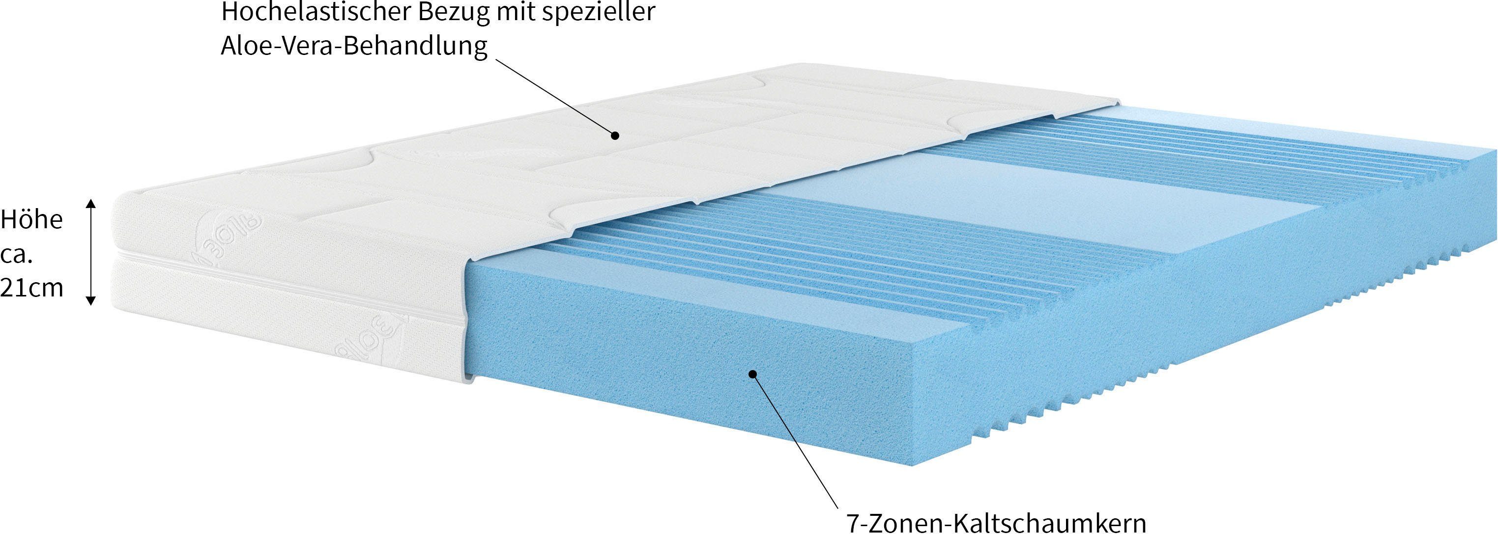 Malie Koudschuimmatras 7-zones speciaal koudschuim matras XXL - met ruim 1.800 klantenbeoordelingen hoogte 20 cm