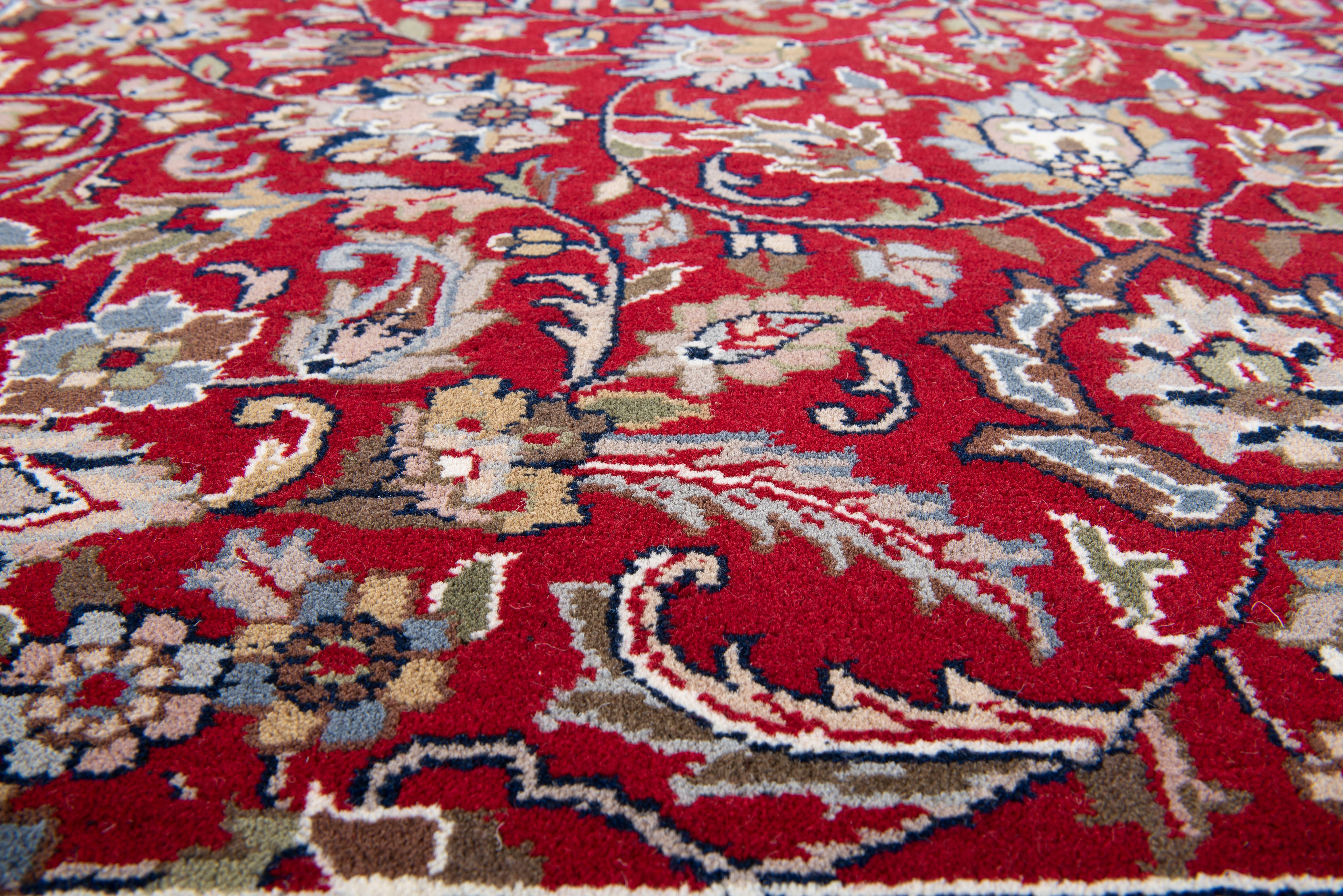 THEKO Oosters tapijt Benares Isfahan zuivere wol, met de hand geknoopt, met franje